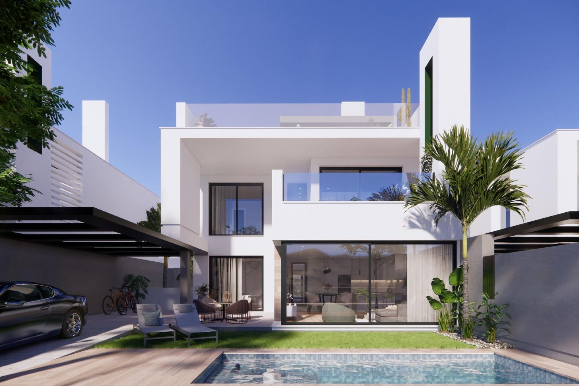 New build villas in private resort, Murcia