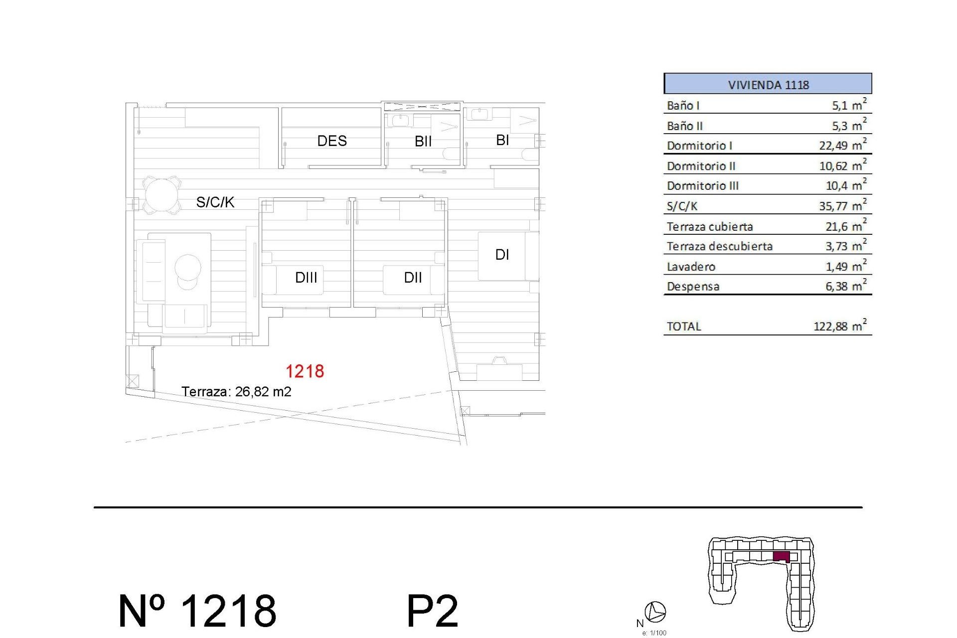 New development with apartments in San Miguel de Salinas