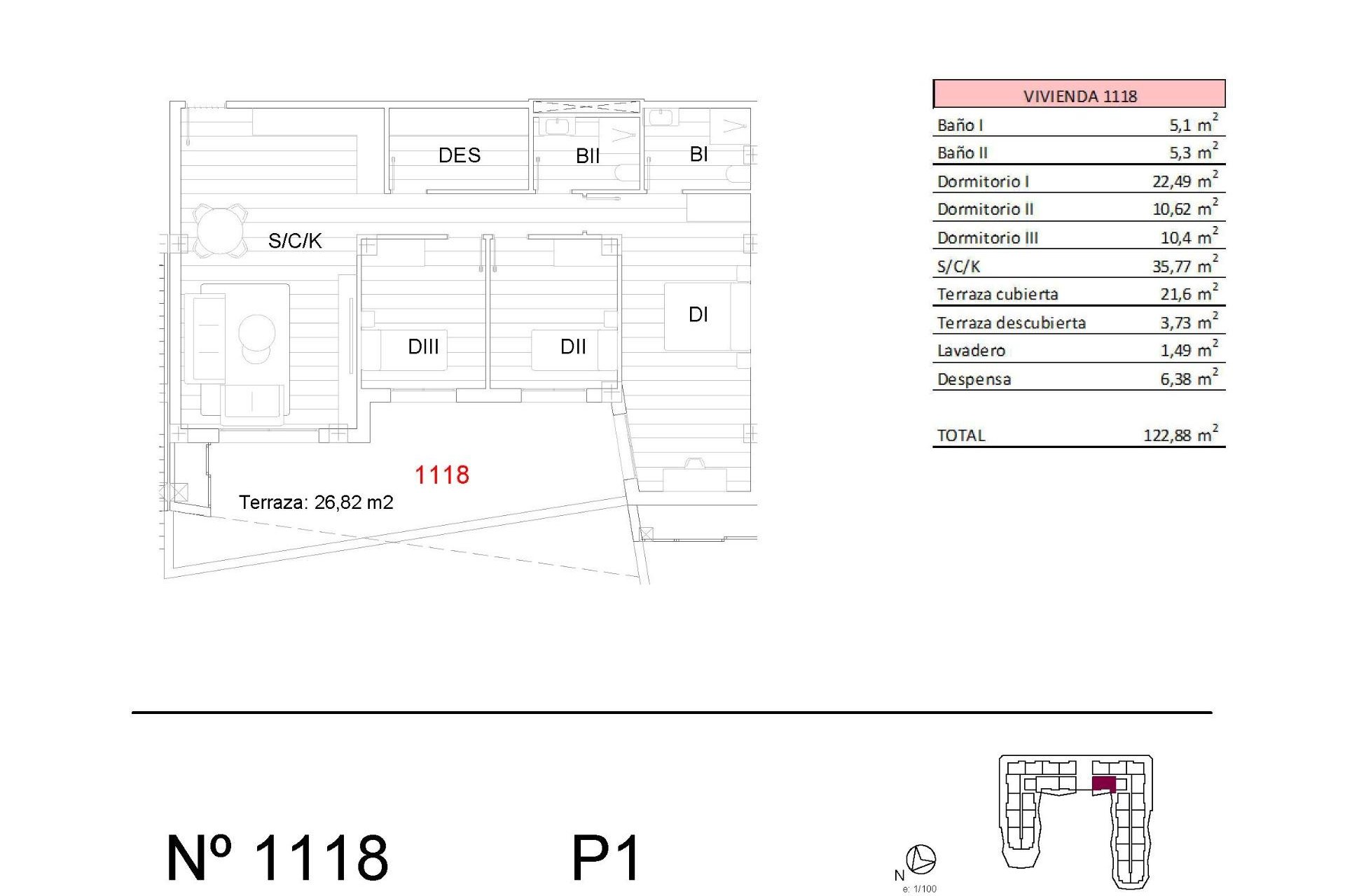 New development with apartments in San Miguel de Salinas