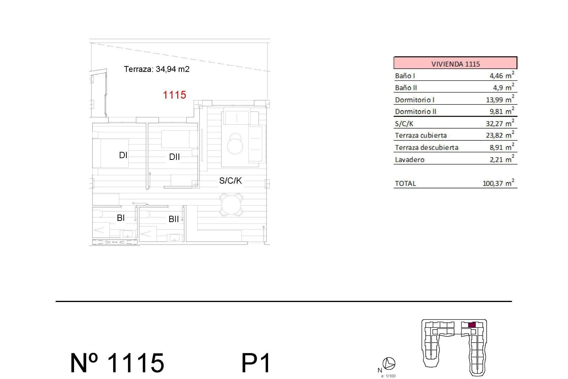 New development with apartments in San Miguel de Salinas