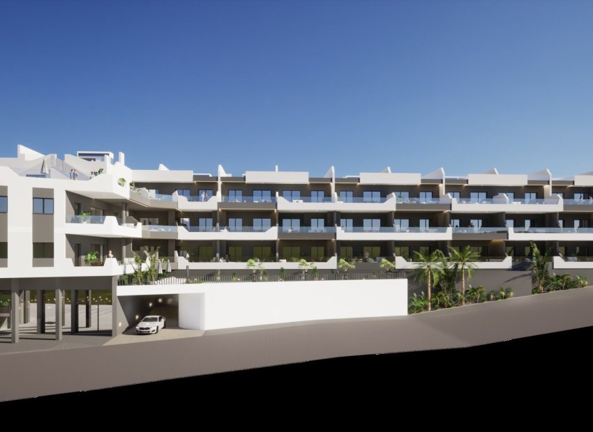 Newly built ground floor apartment in Benijófar with 4 bedrooms, swimming pool, and close to golf course