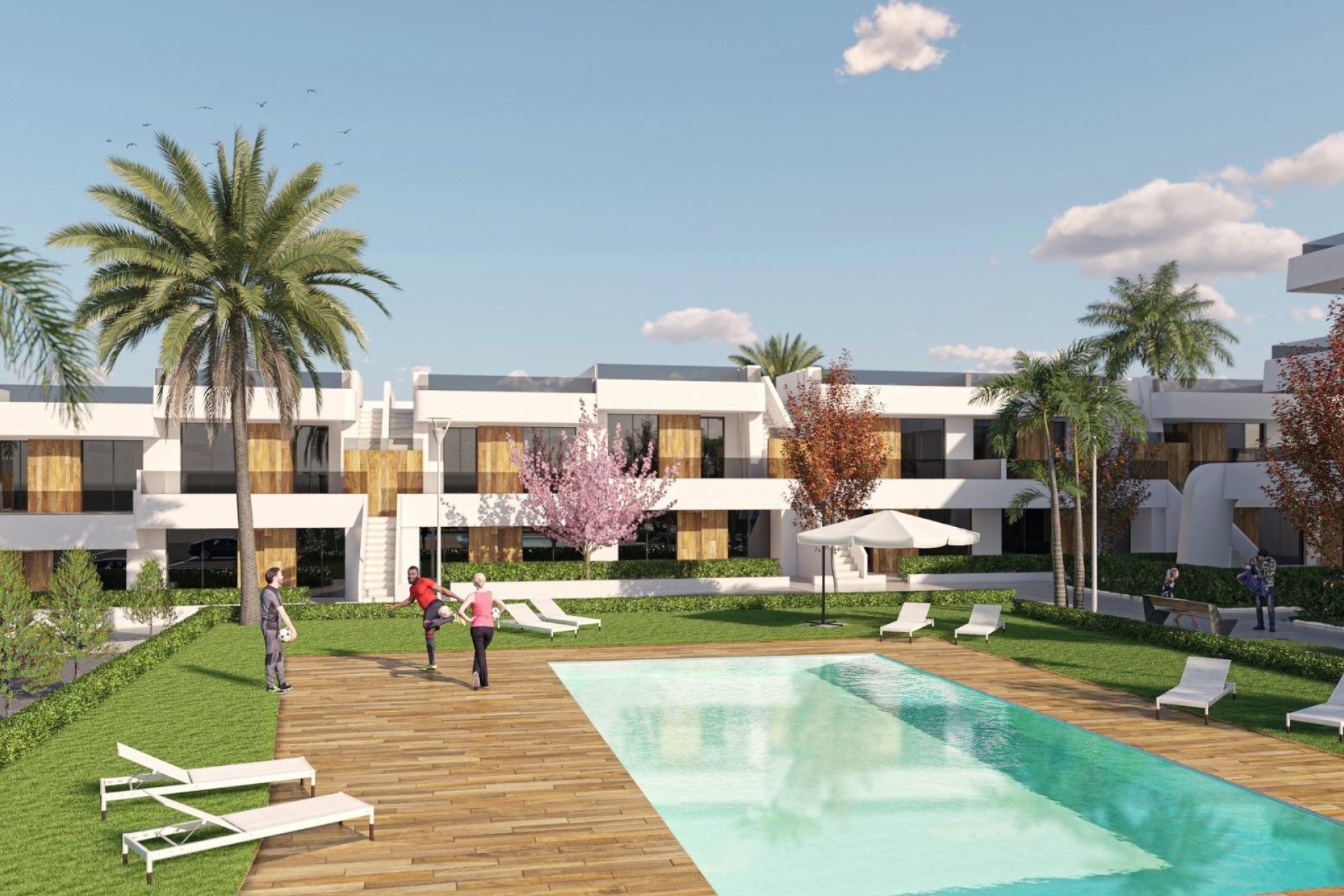 Nieuwbouw Bungalow Appartementen in Condado de Alhama Golfbaan