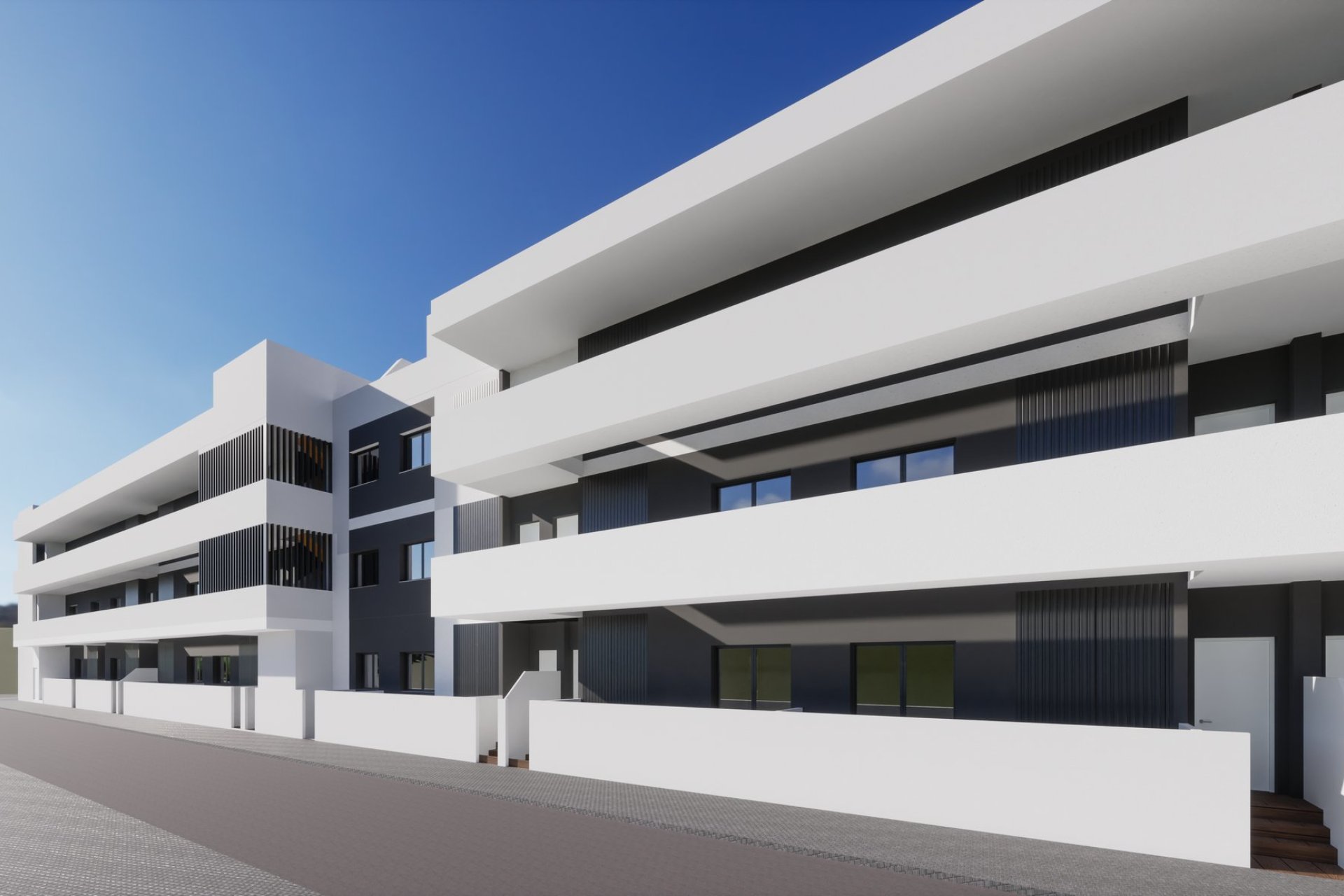 Nieuwbouw gelijkvloers appartement in Benijófar met zwembad en garage