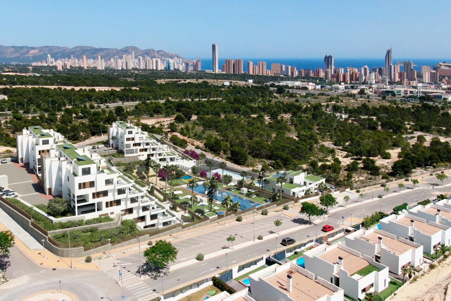 Nieuwbouw Luxe Wooncomplex in Finestrat met Uitzicht op Zee