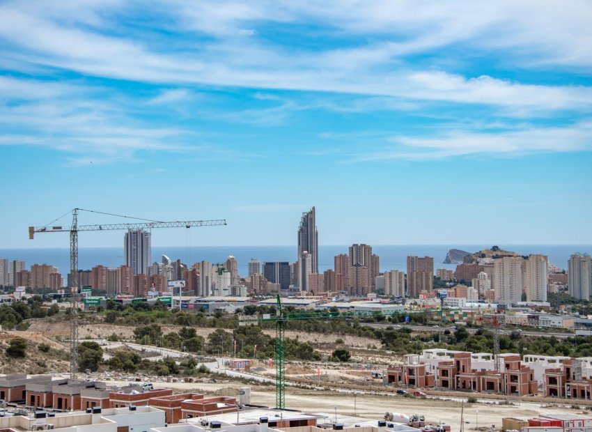 Nieuwbouw penthouse met zeezicht in Finestrat