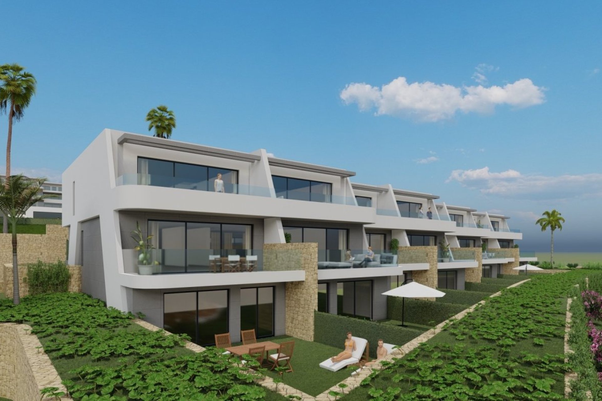 Nieuwbouw penthouse met zeezicht in Finestrat