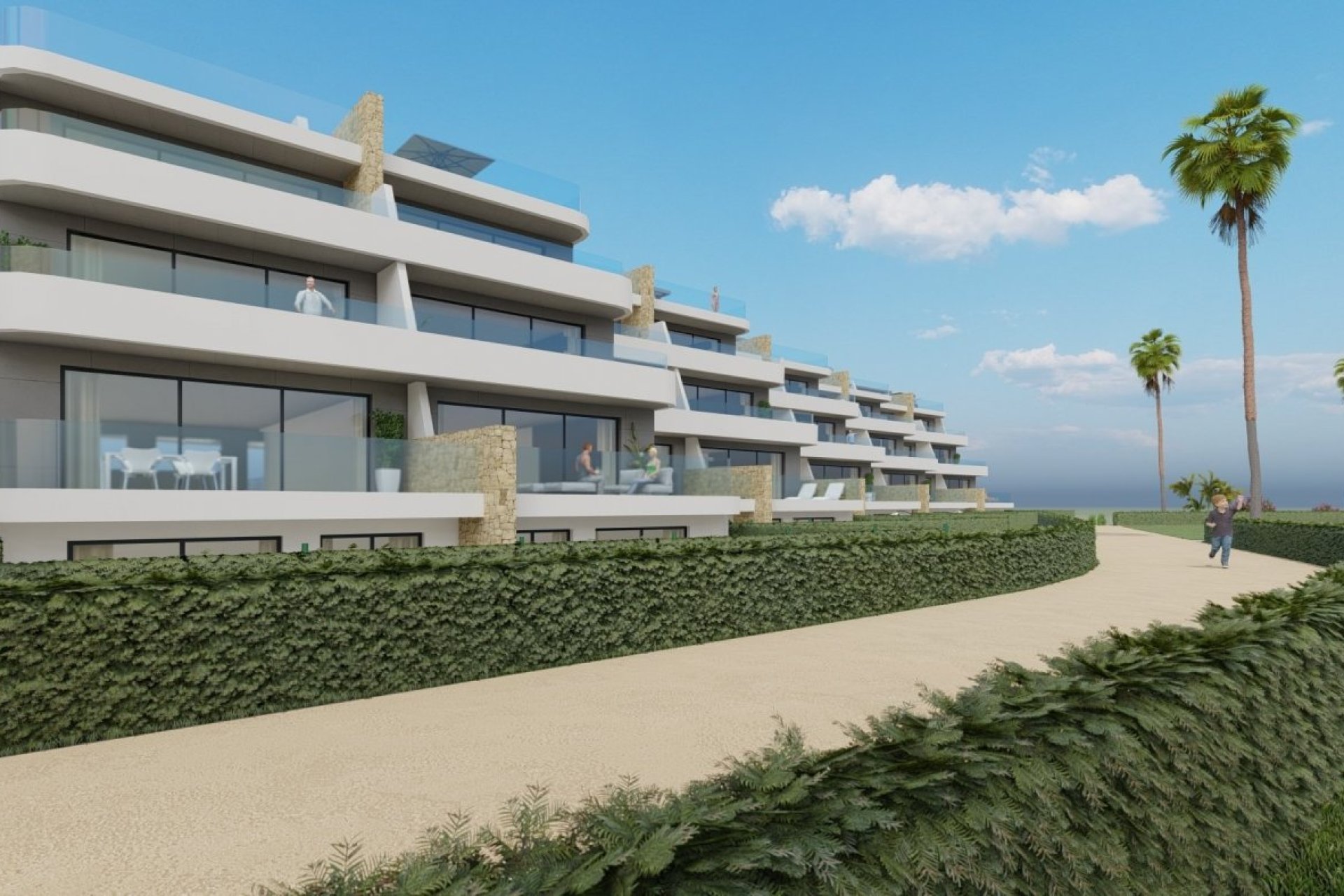 Nieuwbouw penthouse met zeezicht in Finestrat