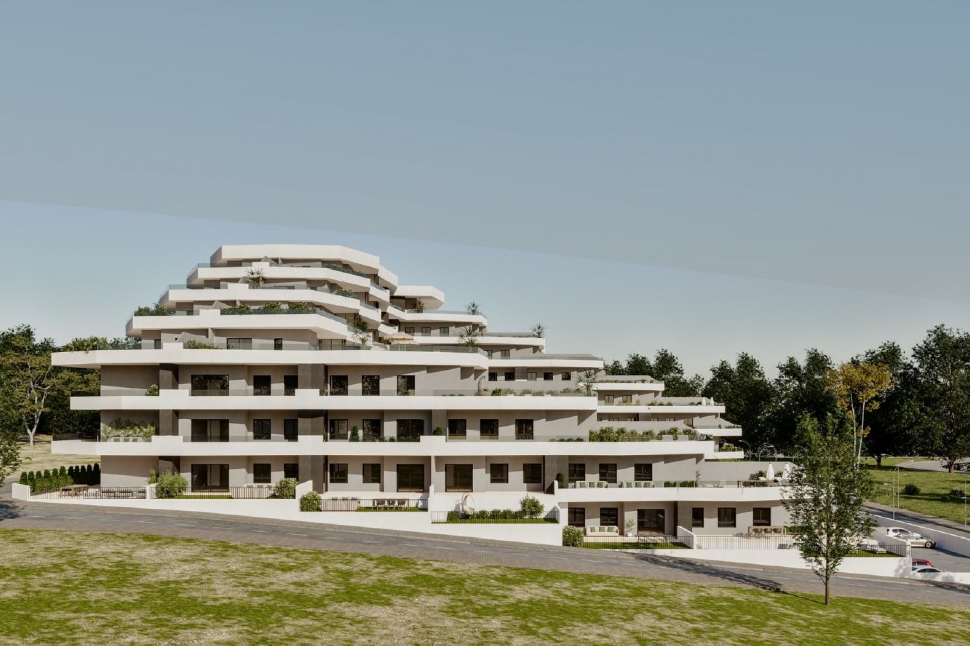 Nieuwbouw residentie met appartementen in San Miguel de Salinas