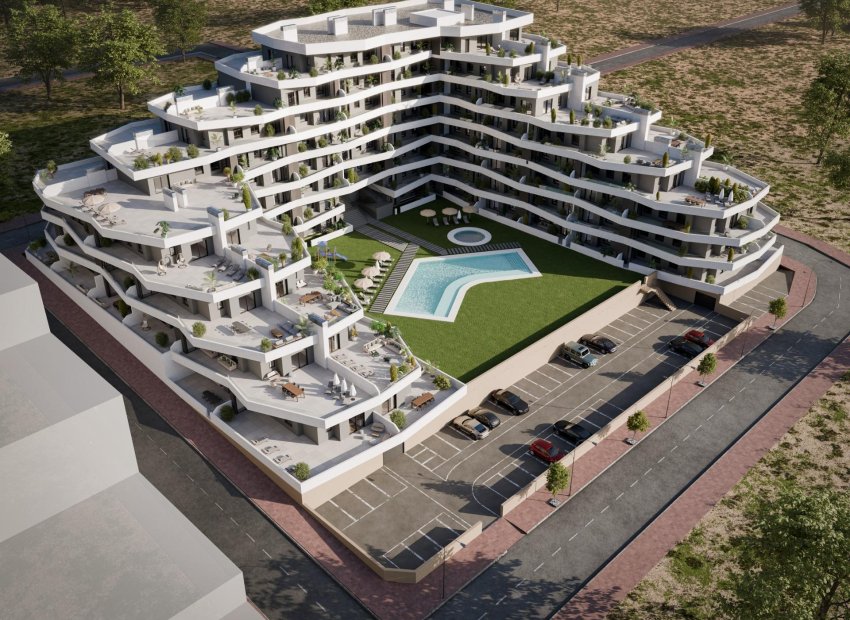 Nieuwbouw residentie met appartementen in San Miguel de Salinas