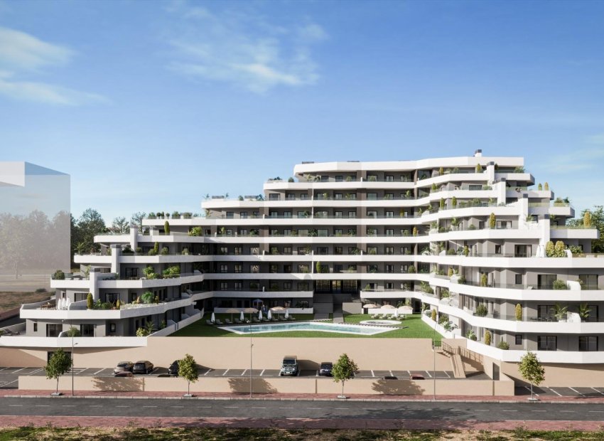 Nieuwbouw residentie met appartementen in San Miguel de Salinas