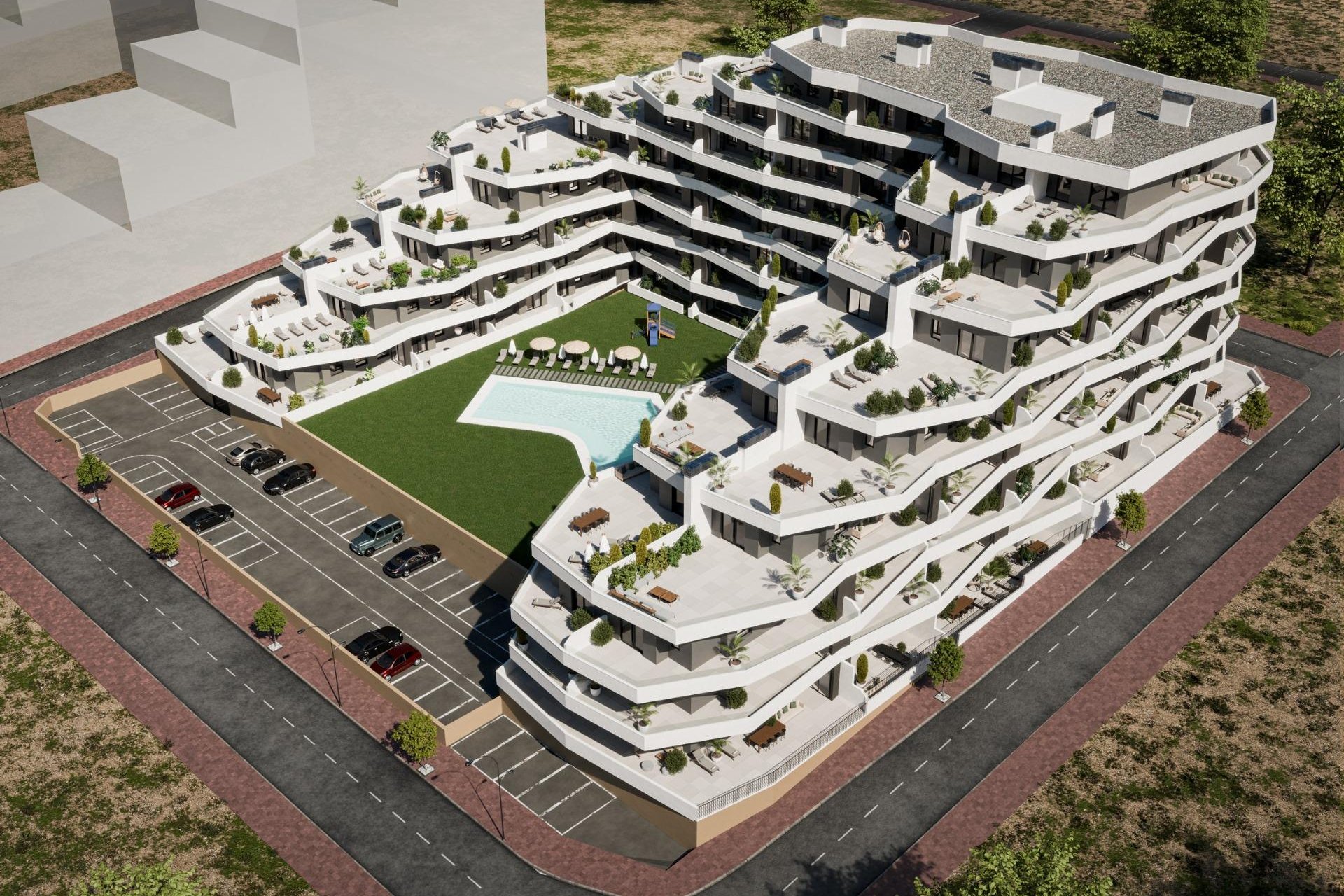 Nieuwbouw residentie met appartementen in San Miguel de Salinas