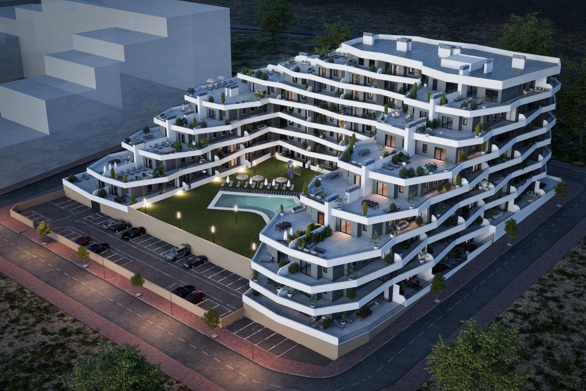 Nieuwbouw residentie met appartementen in San Miguel de Salinas