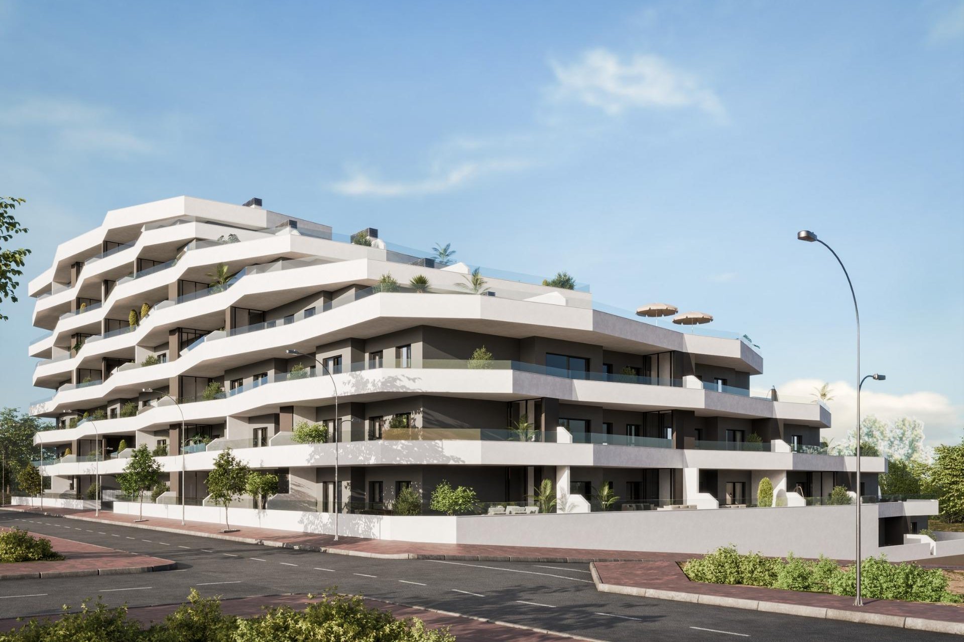 Nieuwbouw residentie met appartementen in San Miguel de Salinas