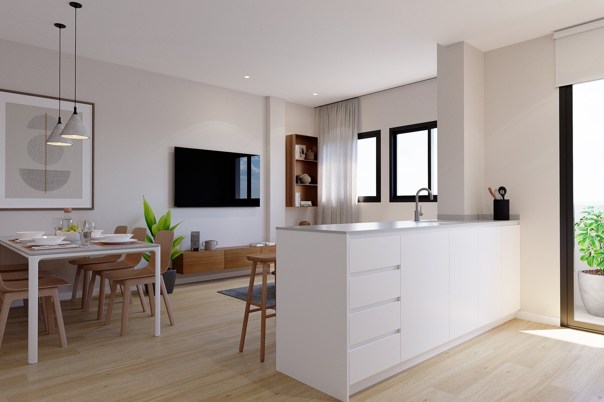 Nieuwbouw Woningen - Appartement - Begane grond -
Algorfa