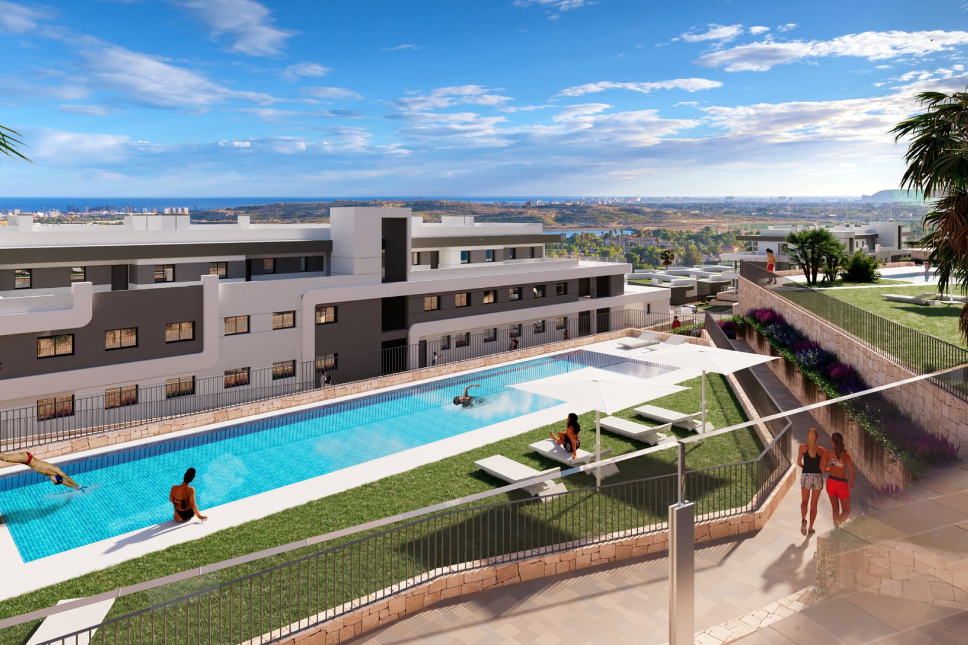 Nieuwbouw Woningen - Appartement - Begane grond -
Muchamiel - Mutxamel