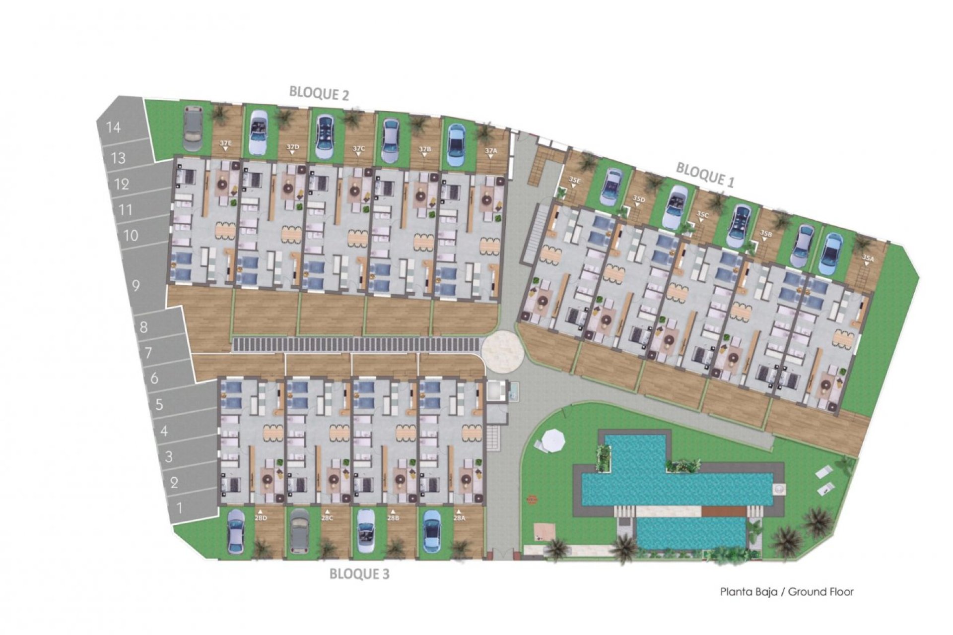 Nieuwbouw Woningen - Bungalow -
Pilar de la Horadada - pueblo