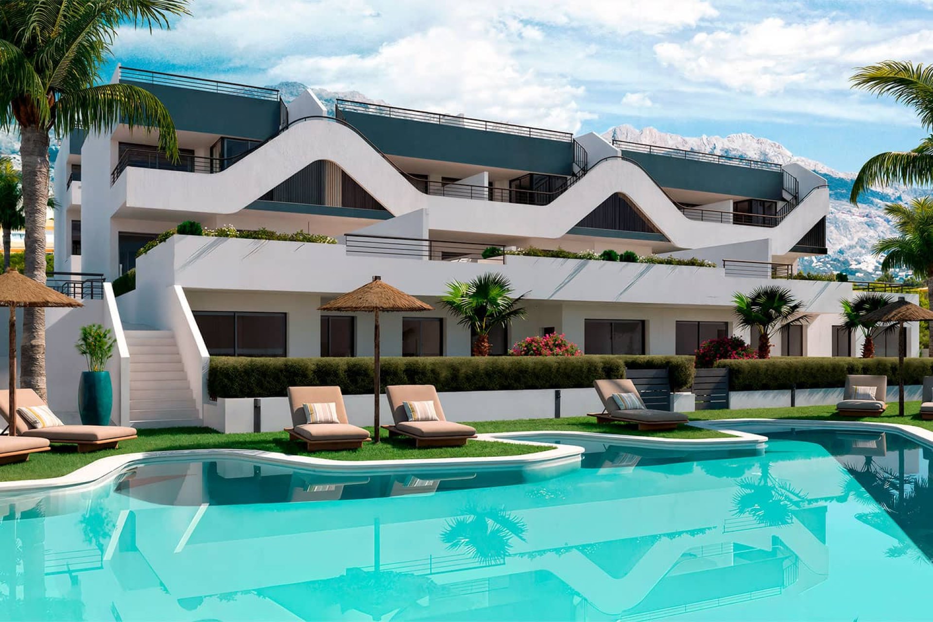 Nieuwbouw Woningen - Bungalow -Solarium -
Alfaz del Pi