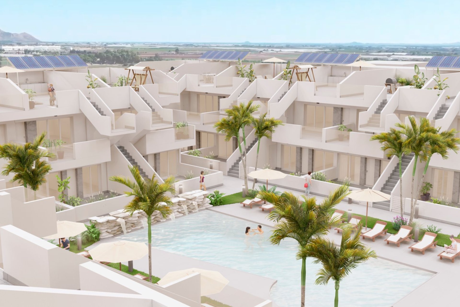 Nieuwbouw Woningen - Bungalow -Solarium -
Roldán