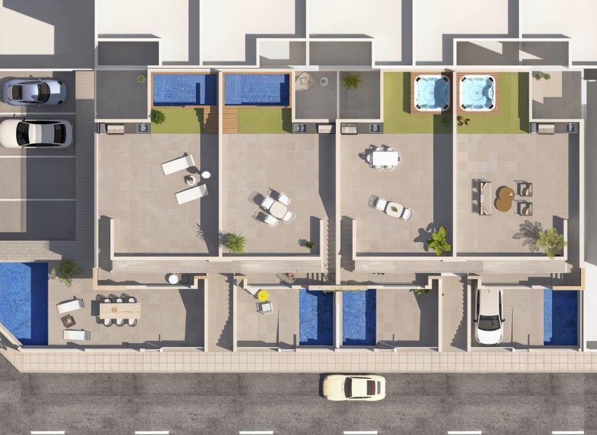 Nieuwbouw Woningen - Bungalow -Solarium -
San Pedro del Pinatar - San Pedro Del Pinatar