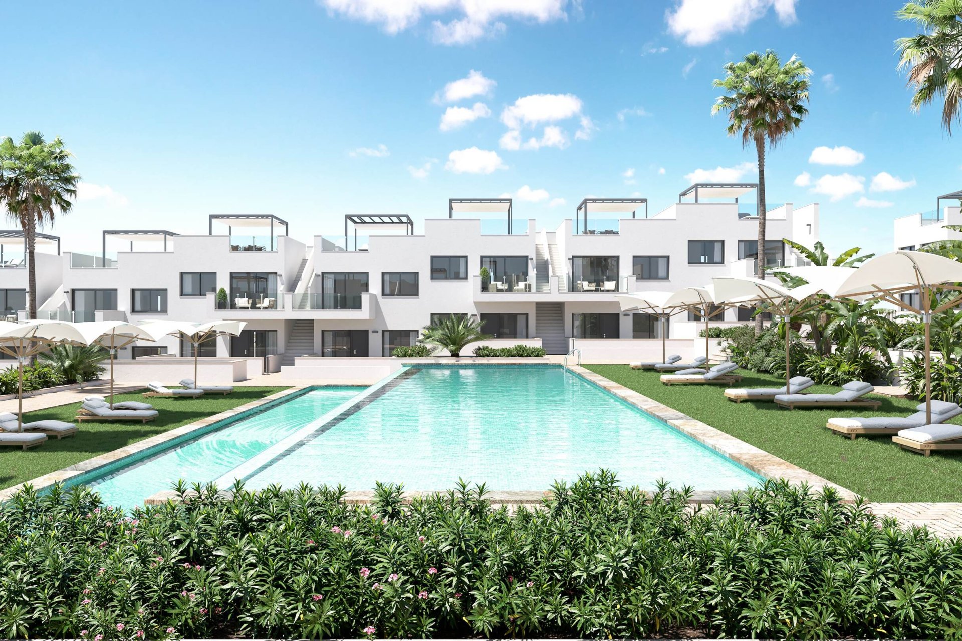 Nieuwbouw Woningen - Bungalow -Solarium -
Torrevieja