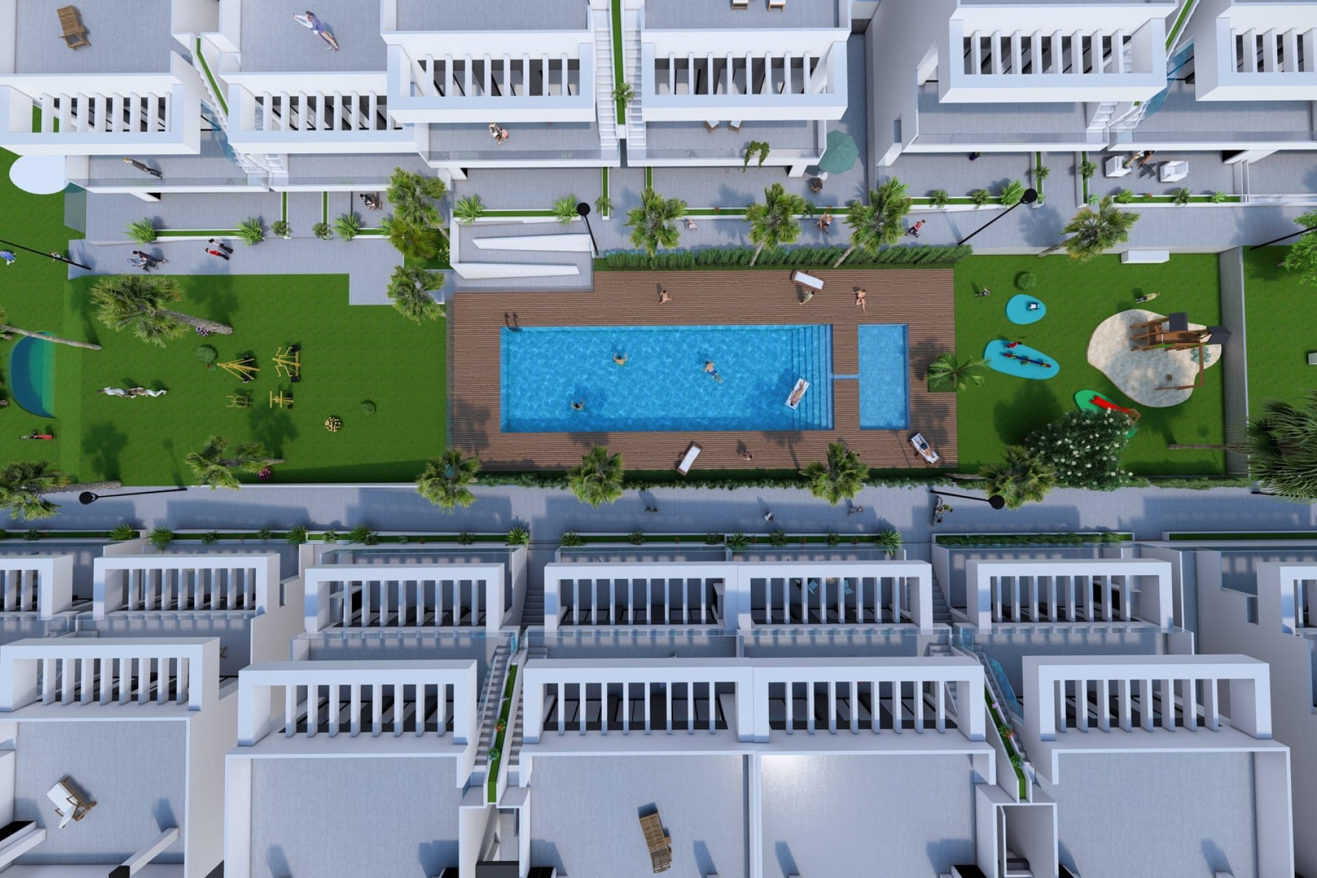 Nieuwbouw Woningen - Bungalow - Tuin -
Algorfa - La Finca Golf