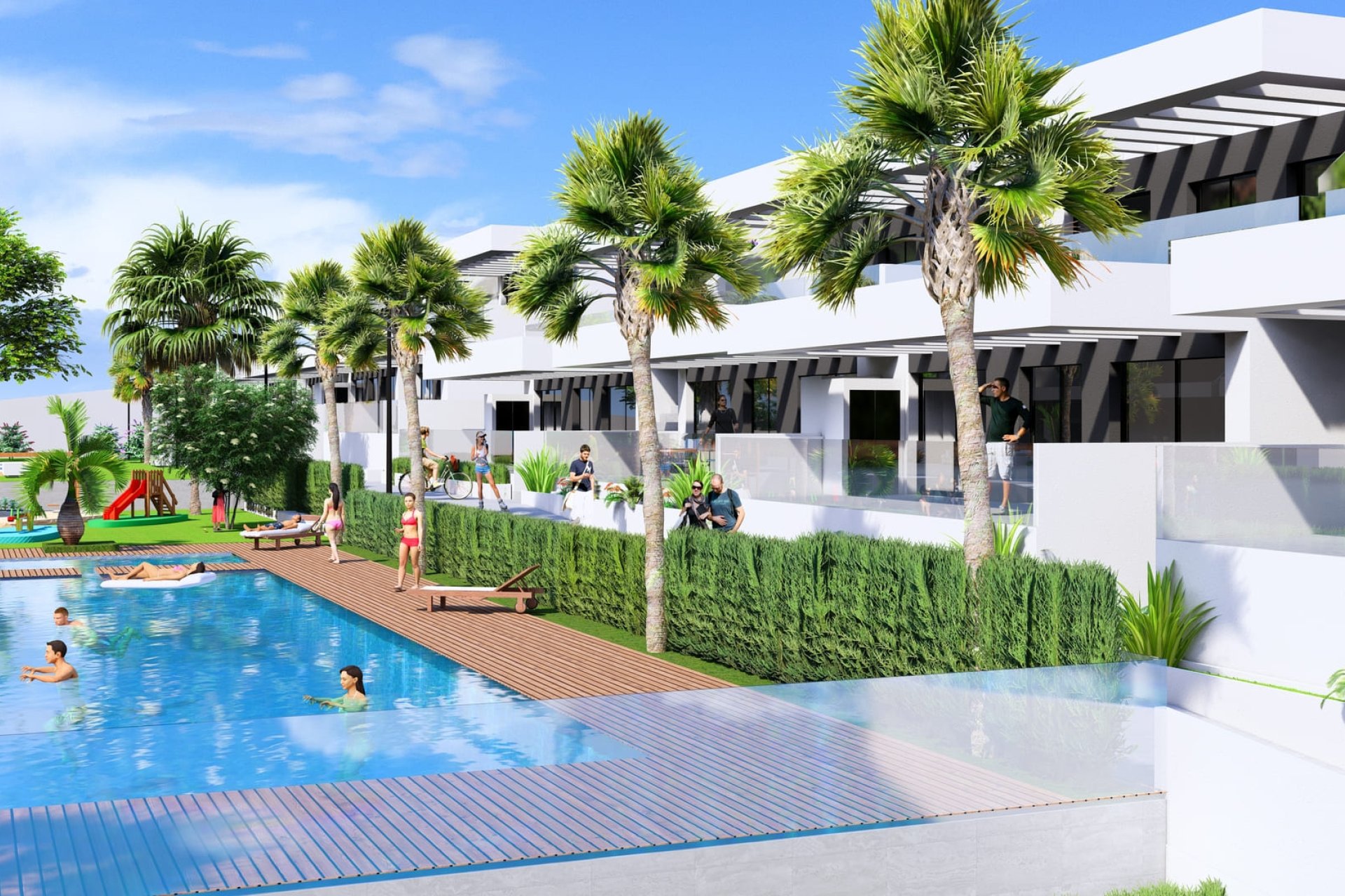 Nieuwbouw Woningen - Bungalow - Tuin -
Algorfa - La Finca Golf