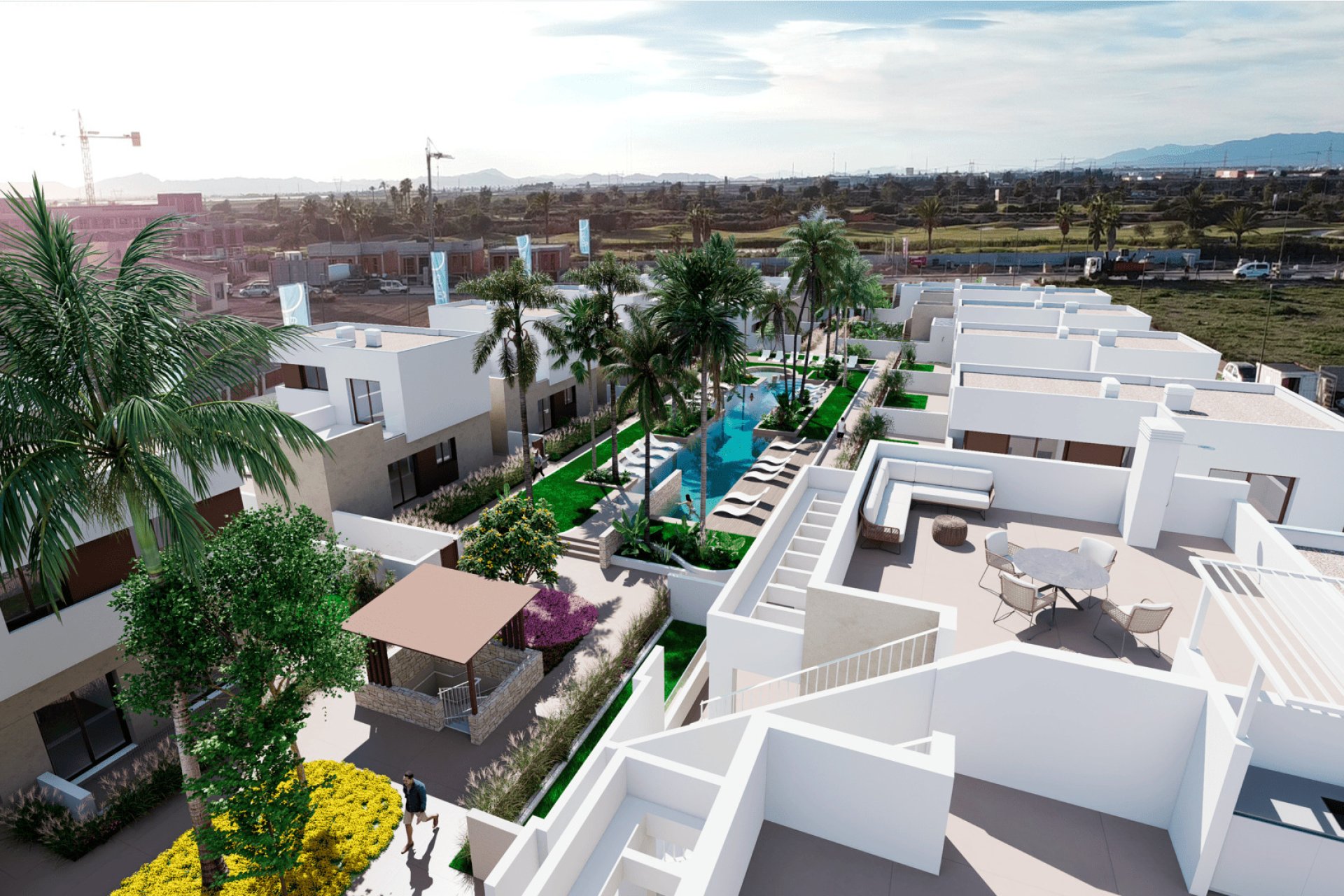Nieuwbouw Woningen - Bungalow - Tuin -
Los Alcazares - Los Alcázares
