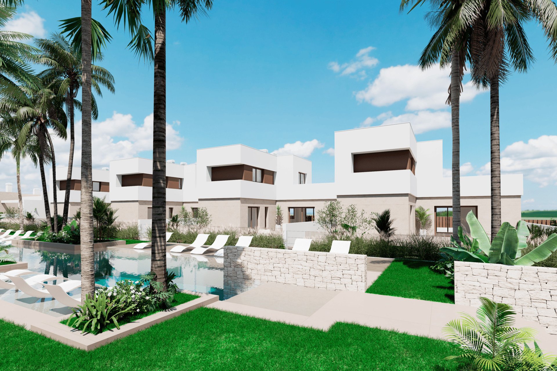 Nieuwbouw Woningen - Bungalow - Tuin -
Los Alcazares - Los Alcázares