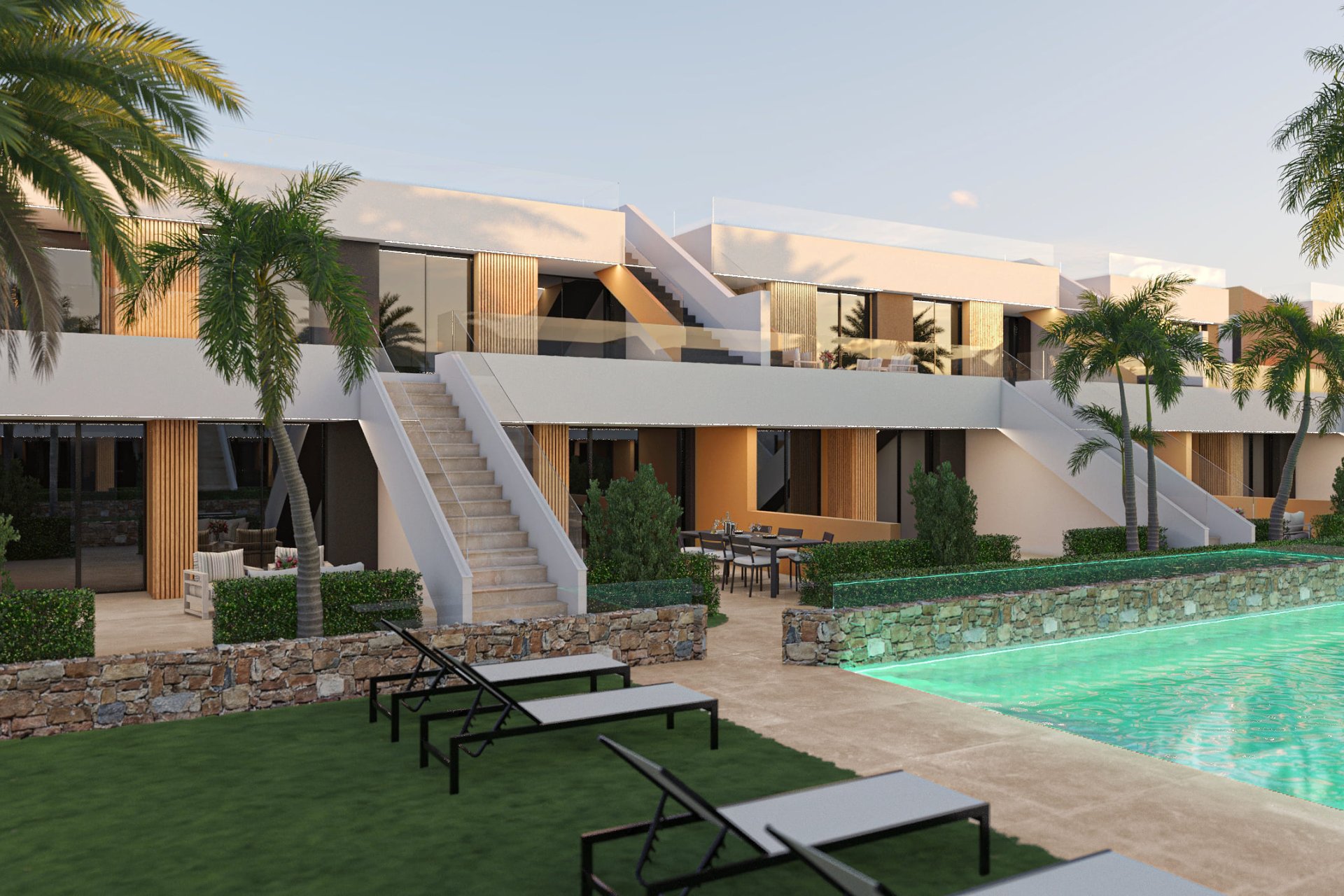 Nieuwbouw Woningen - Bungalow - Tuin -
Los Guardianes