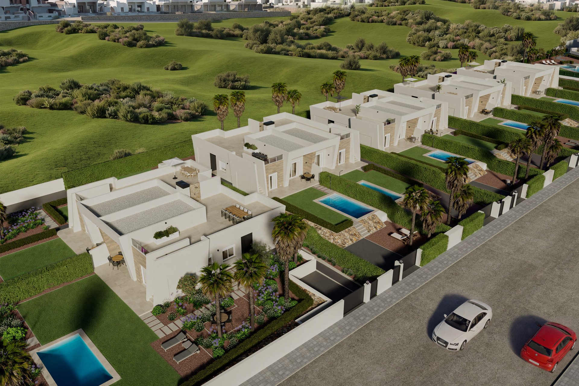 Nieuwbouw Woningen - Geschakelde woning -
Algorfa - La Finca Golf