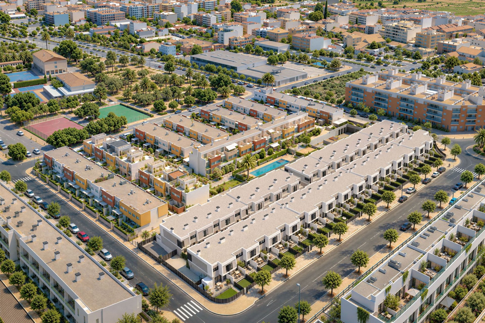 Nieuwbouw Woningen - Geschakelde woning -
Muchamiel - Mutxamel