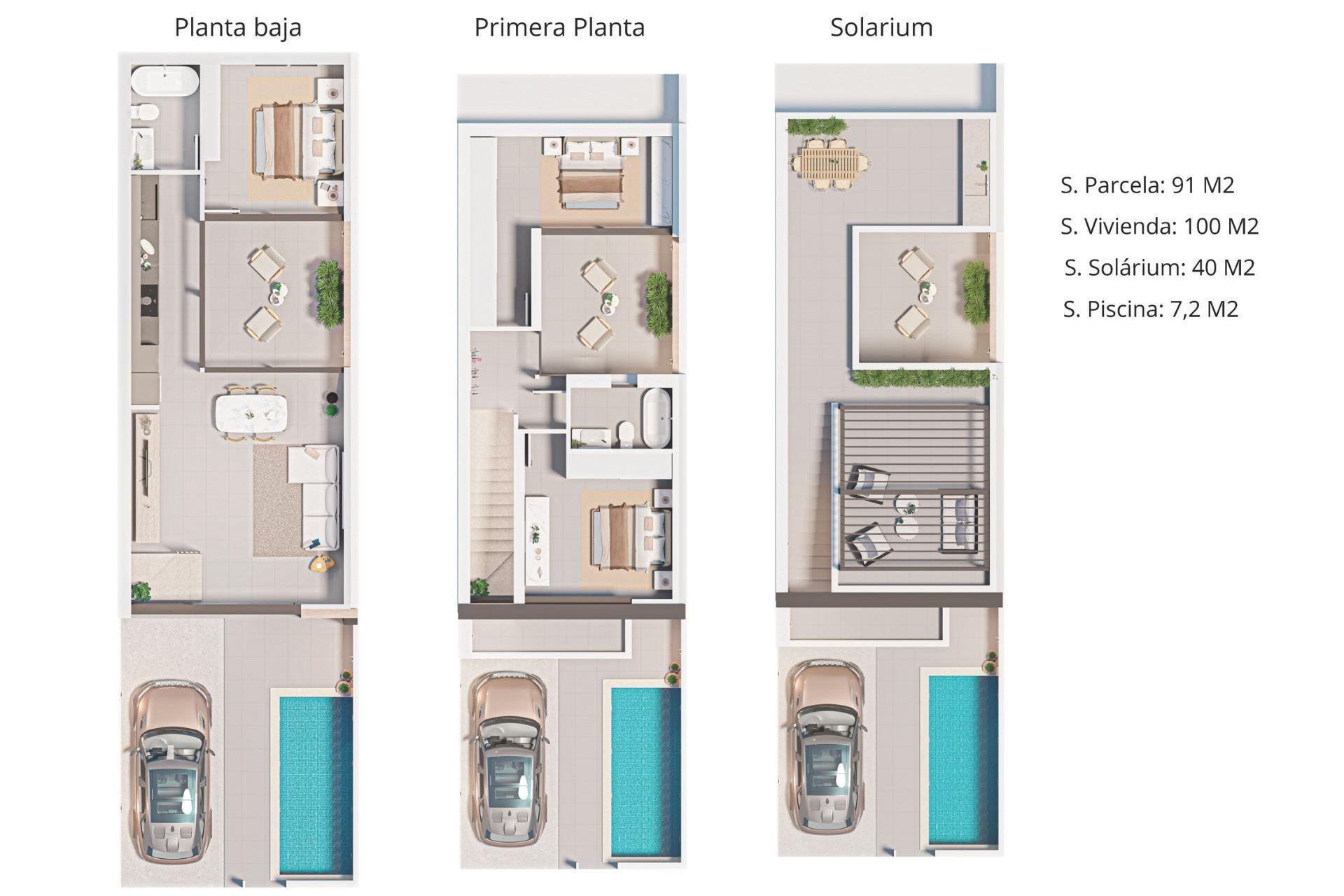 Nieuwbouw Woningen - Herenhuis -
San Pedro del Pinatar - Pueblo