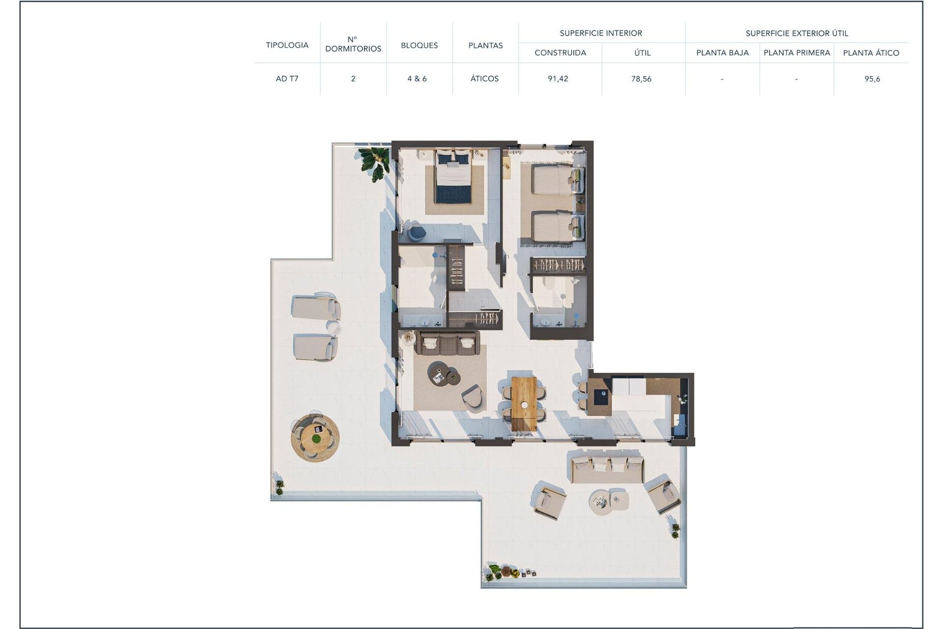 Nieuwbouw Woningen - Penthouse -
Casares - Camarate