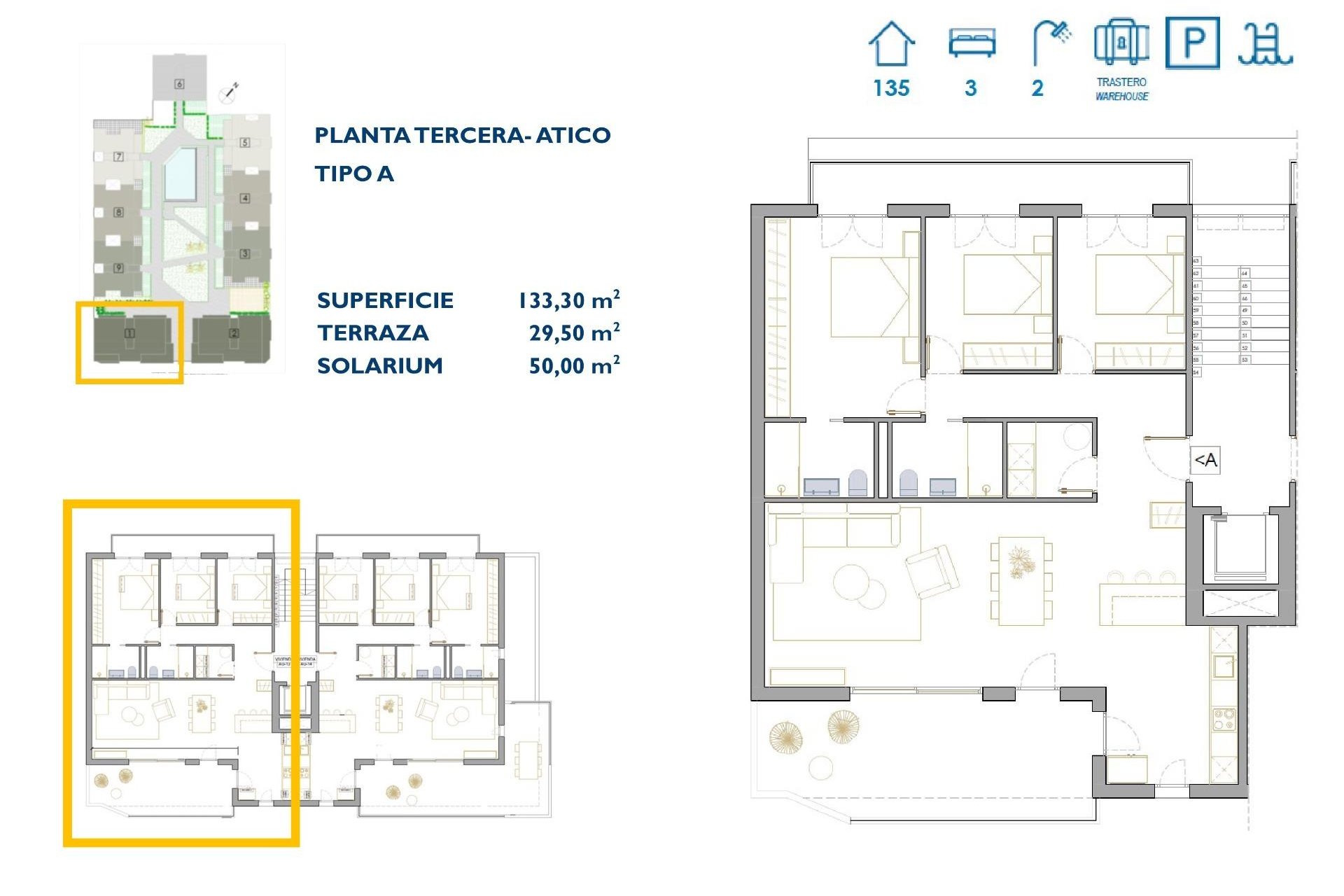 Nieuwbouw Woningen - Penthouse -
San Pedro del Pinatar - Pueblo