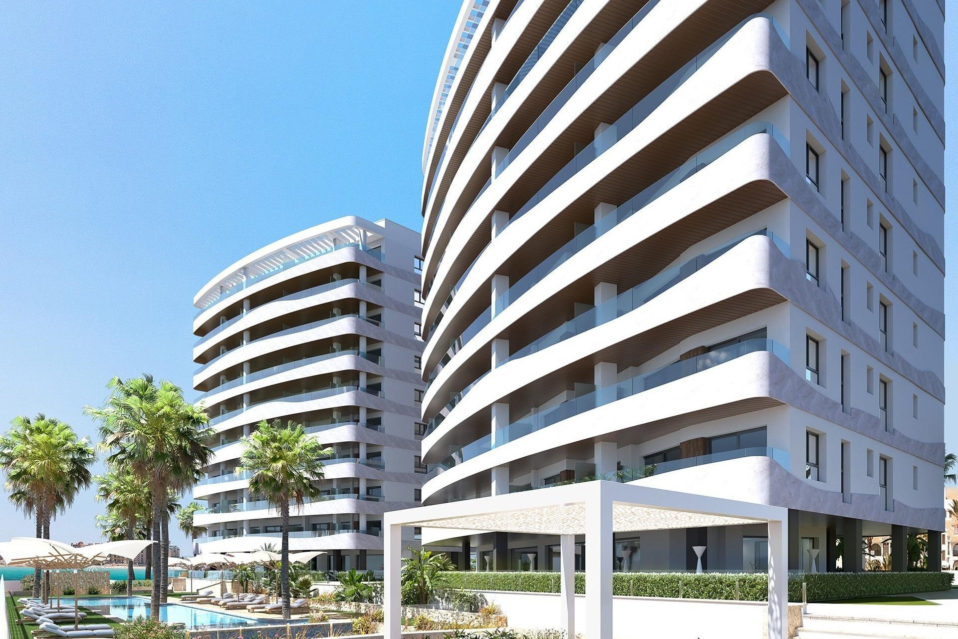 Obra nueva - Apartamento / piso -
La Manga del Mar Menor - 1ª Linea Del Mar Mediterraneo