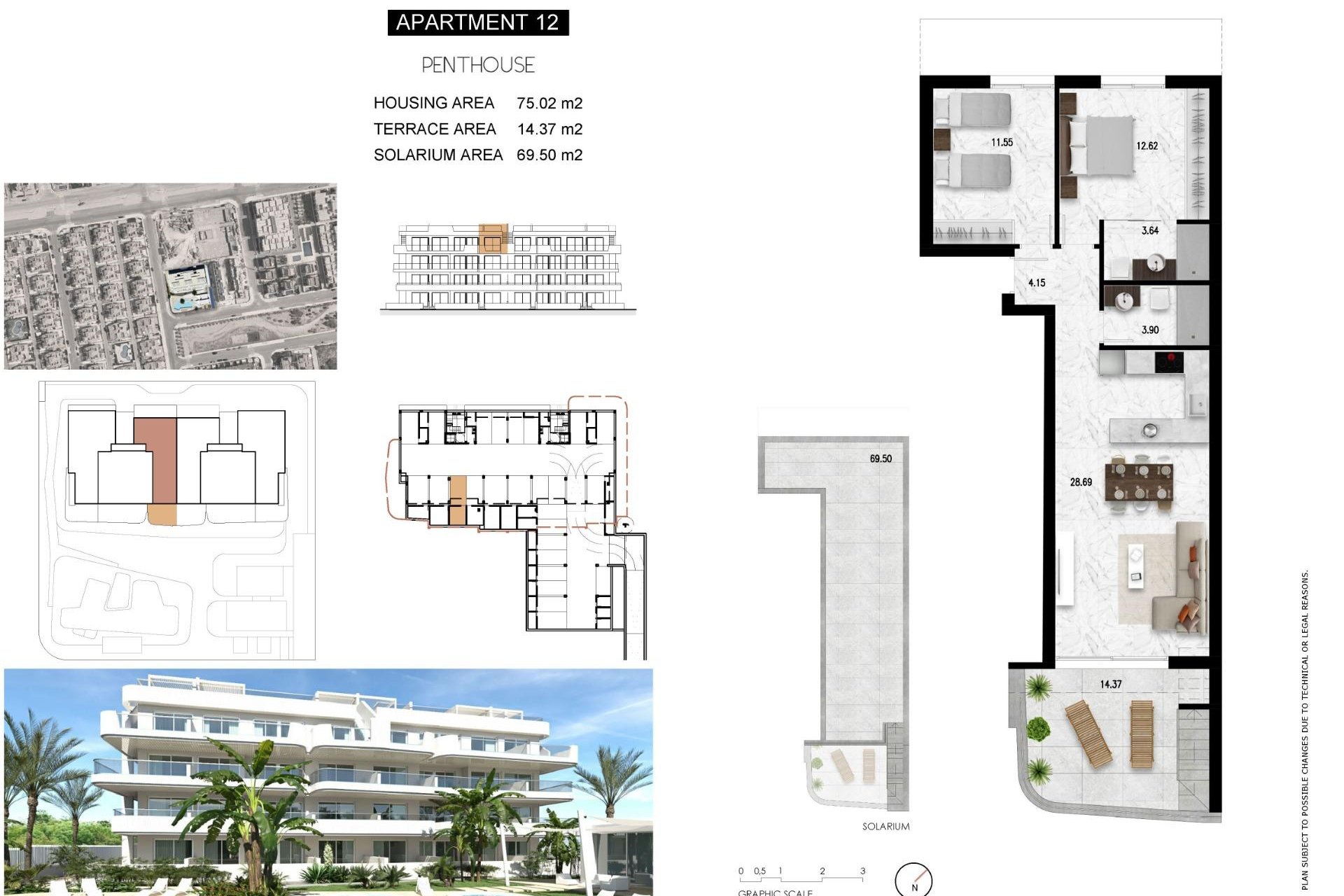 Obra nueva - Ático -
Orihuela Costa - Lomas de Cabo Roig