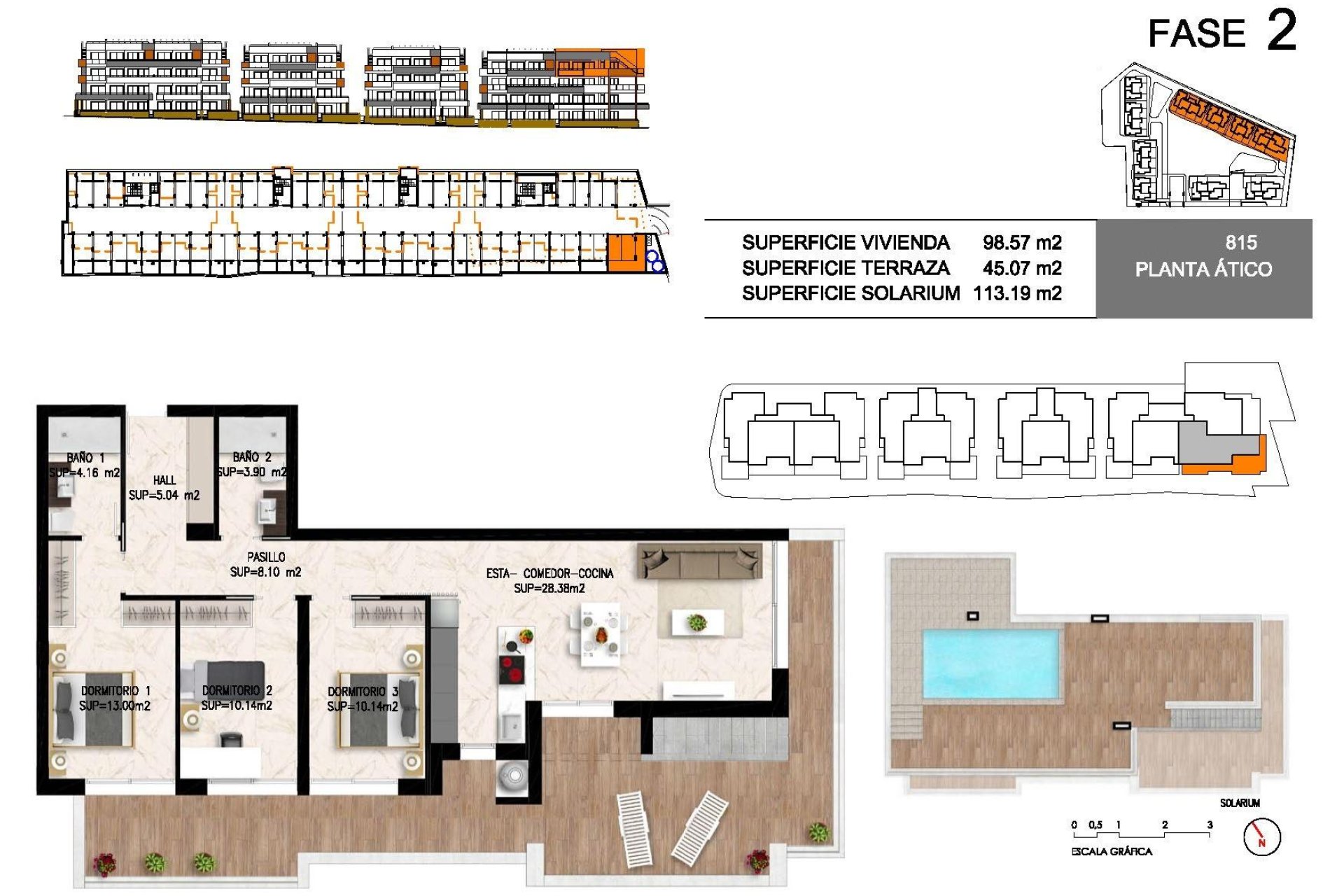 Obra nueva - Ático -
Orihuela Costa - Playa Flamenca