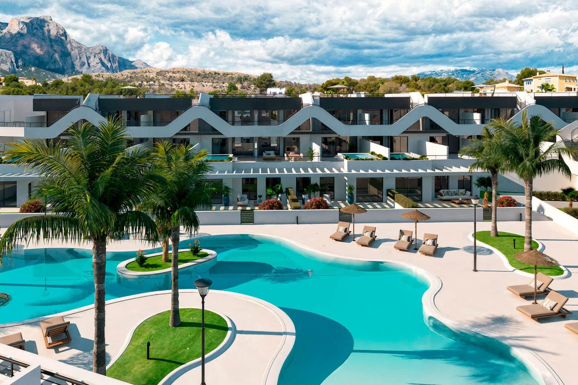 Obra nueva - Bungalow - Jardín -
Alfaz del Pi