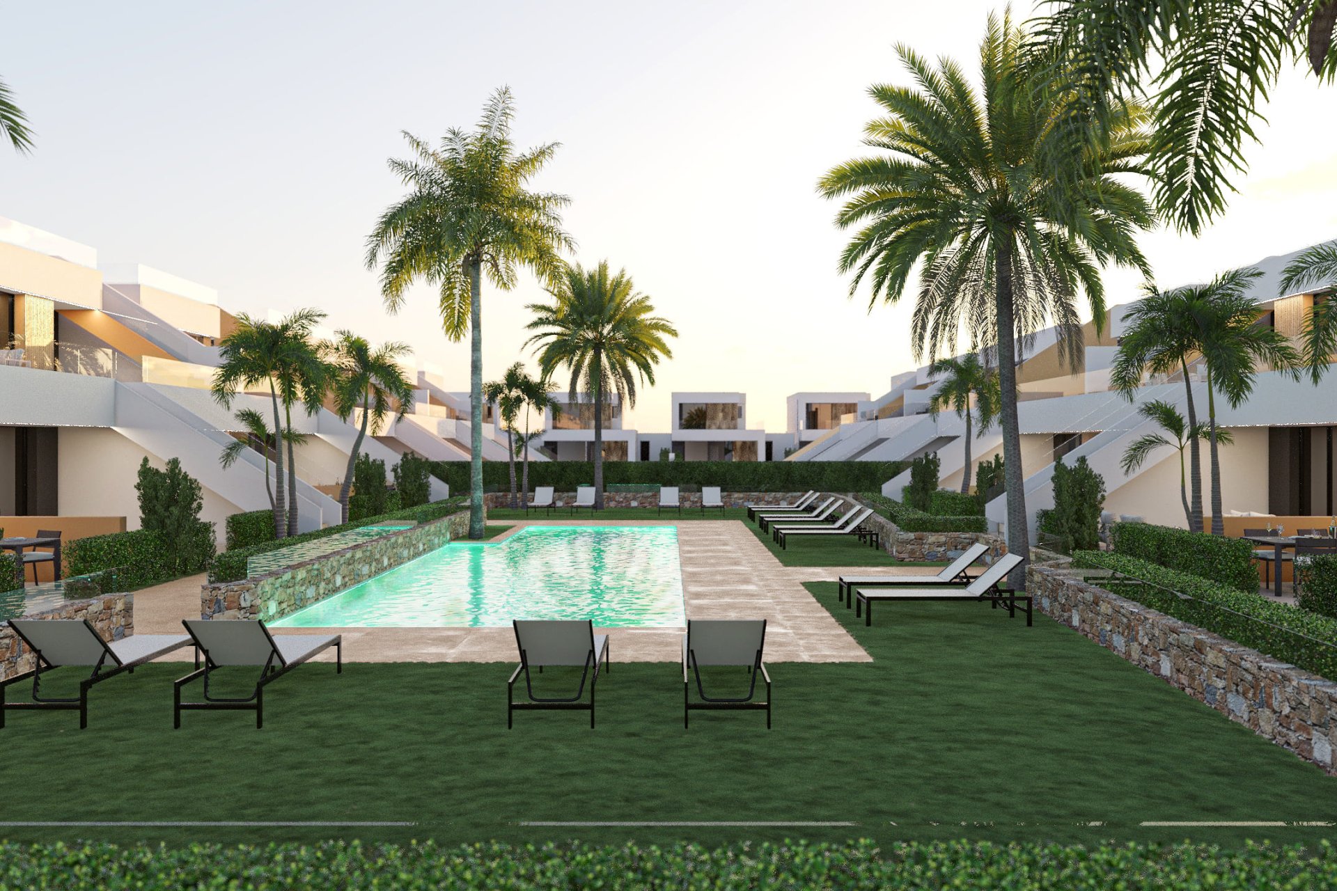 Obra nueva - Bungalow - Jardín -
Condado de Alhama