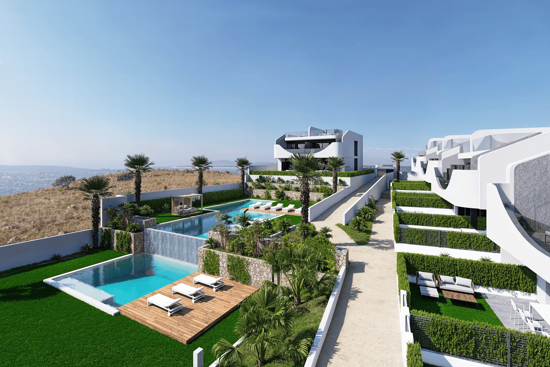 Obra nueva - Bungalow - Jardín -
San Miguel de Salinas