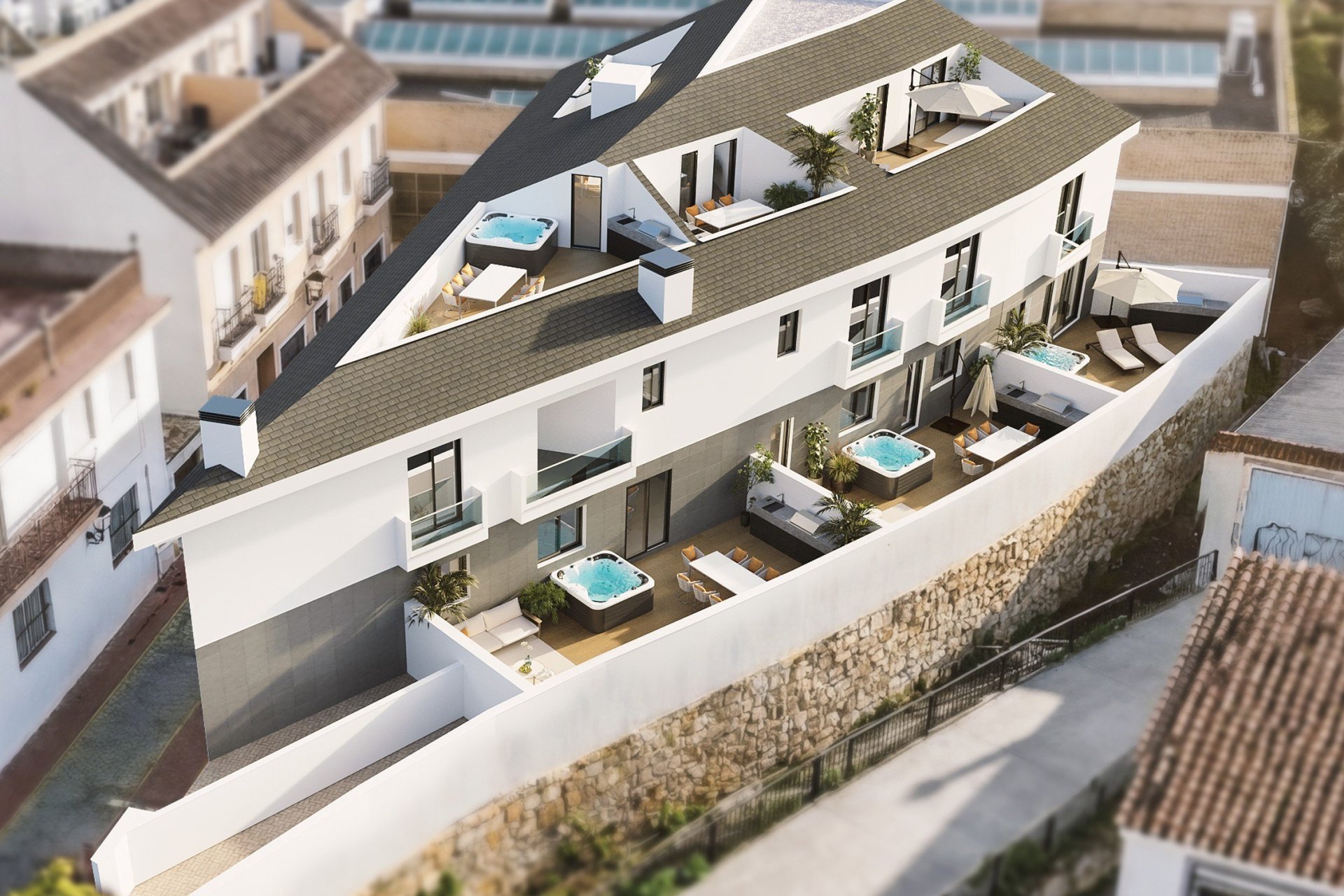 Obra nueva - Bungalow - Solarium -
Fuengirola