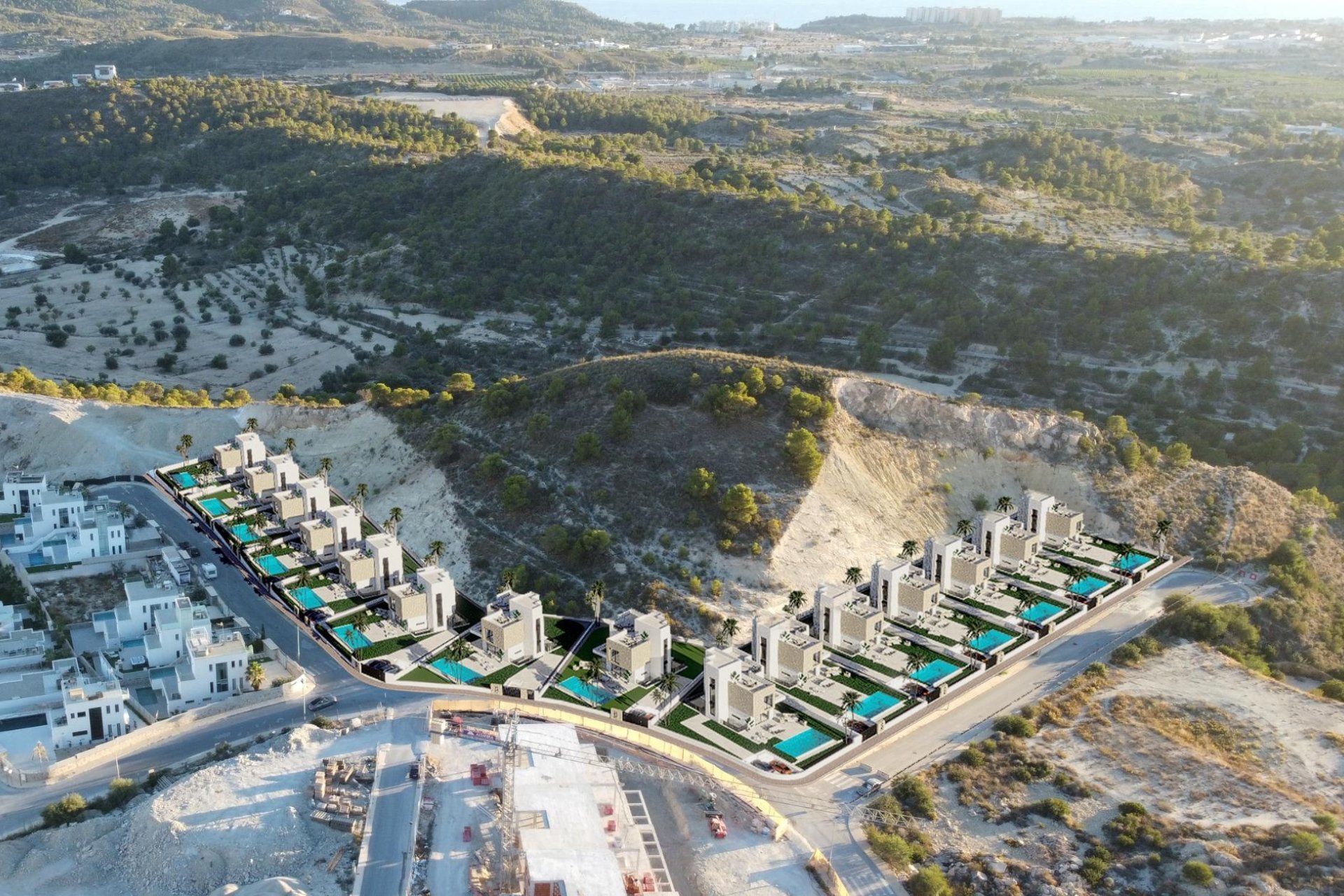 Obra Nueva de Villas en Balcón de Finestrat