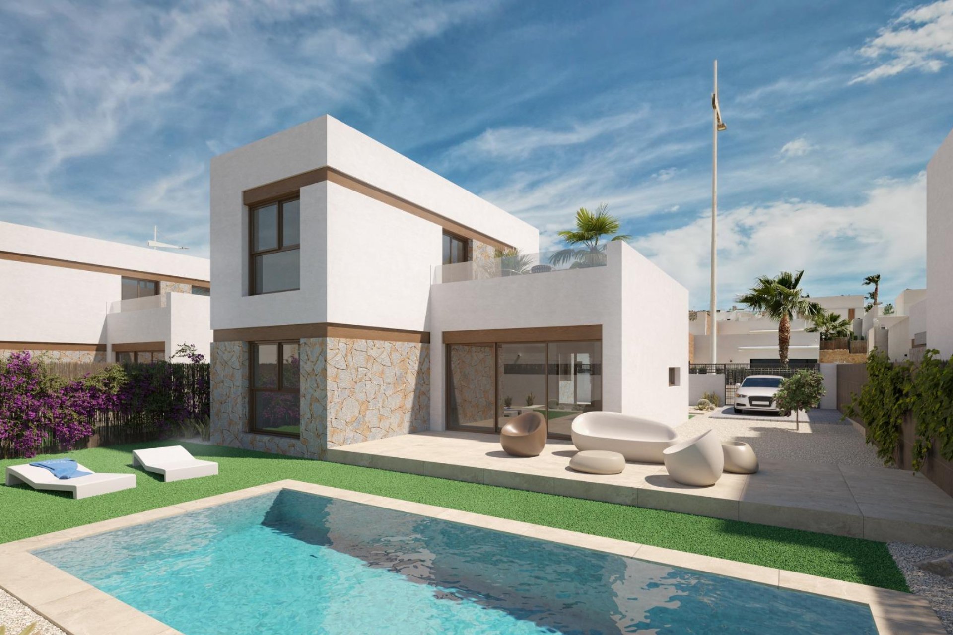 Obra nueva - Villa -
Algorfa - La Finca Golf