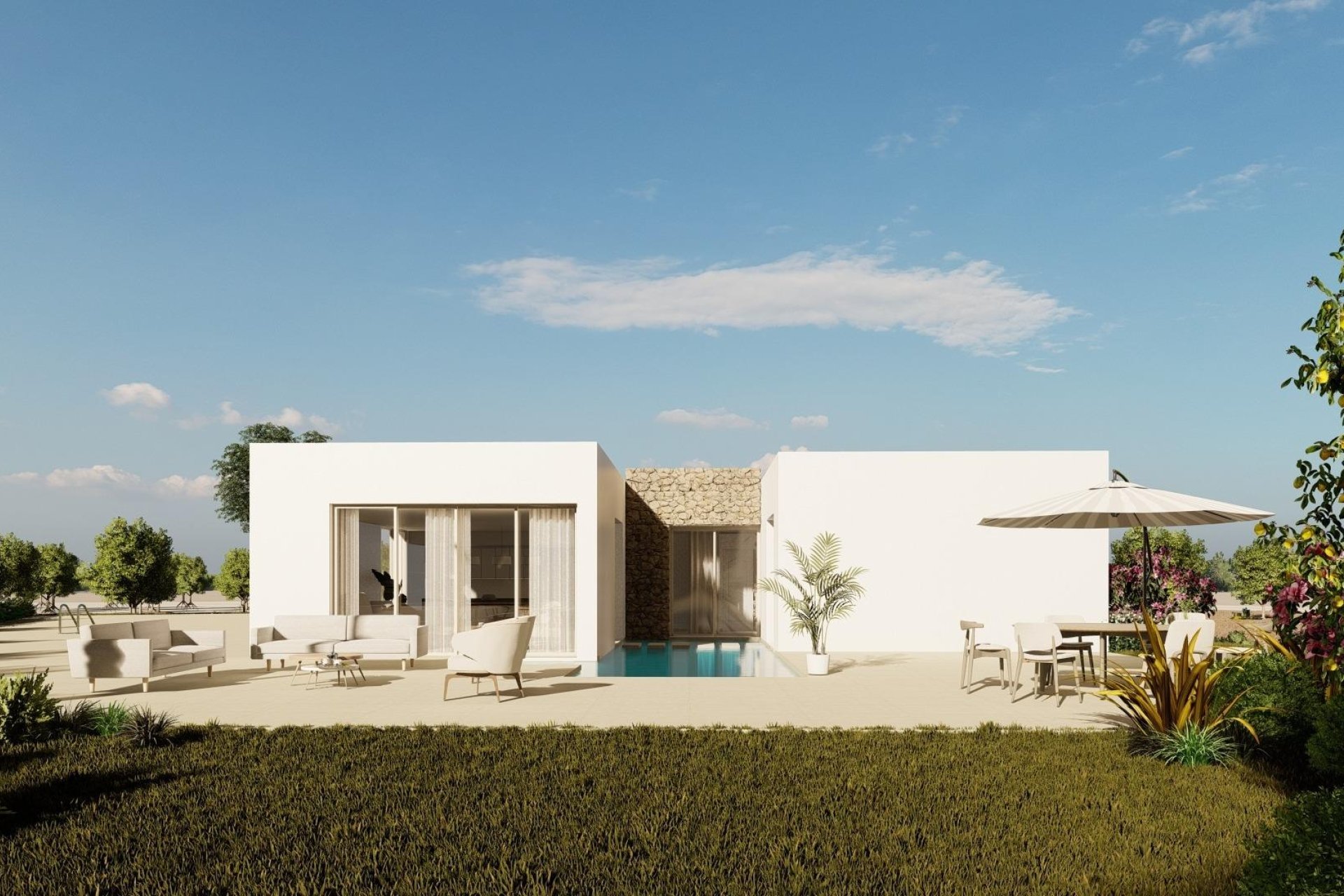 Obra nueva - Villa -
Algorfa - Lomas De La Juliana