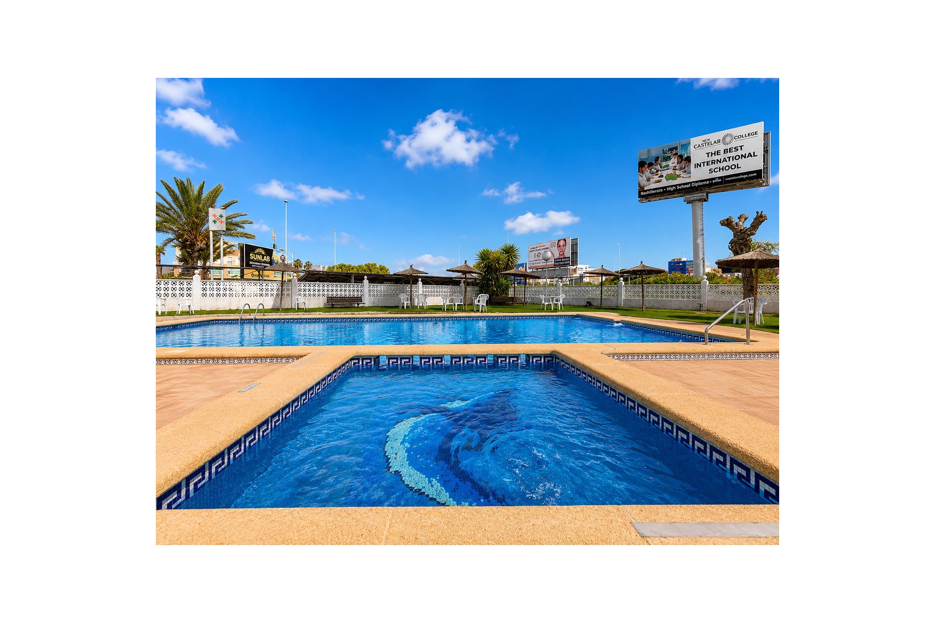 Penthouse in La Zenia with ocean views, pool, and garage