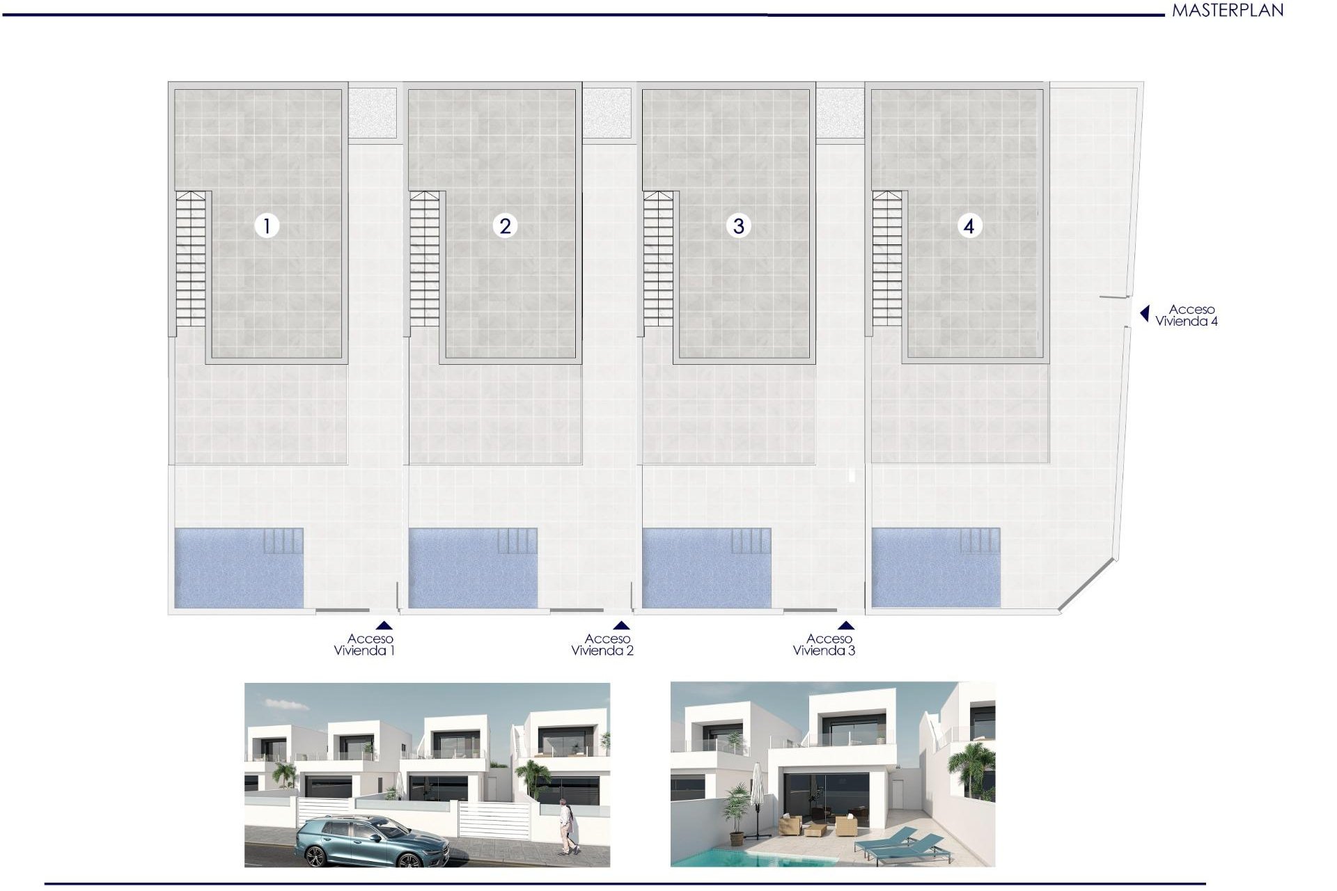 Semi-Detached New Build Villas in San Pedro del Pinatar