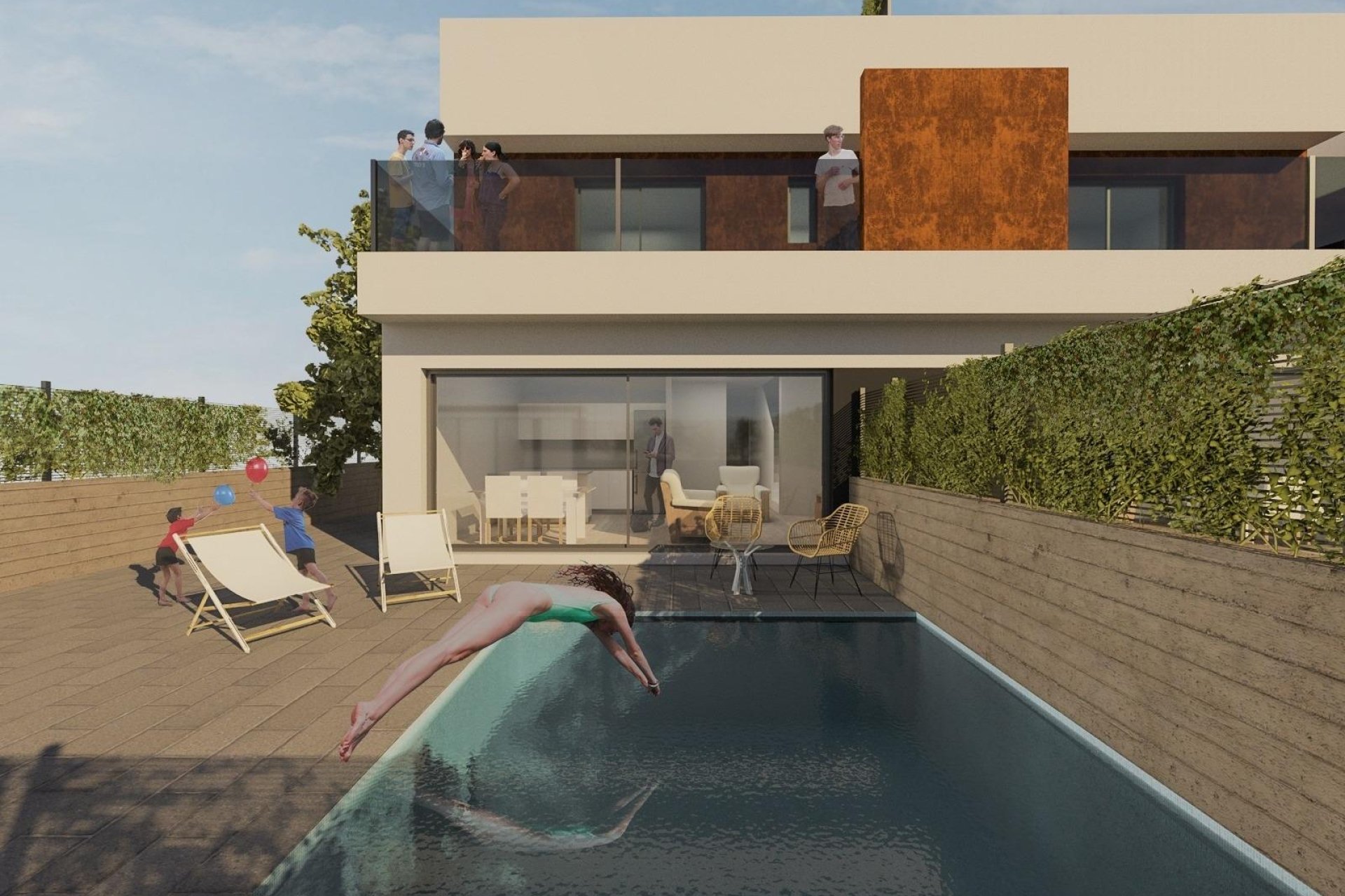 Semi-Detached New Build Villas in Santiago de la Ribera