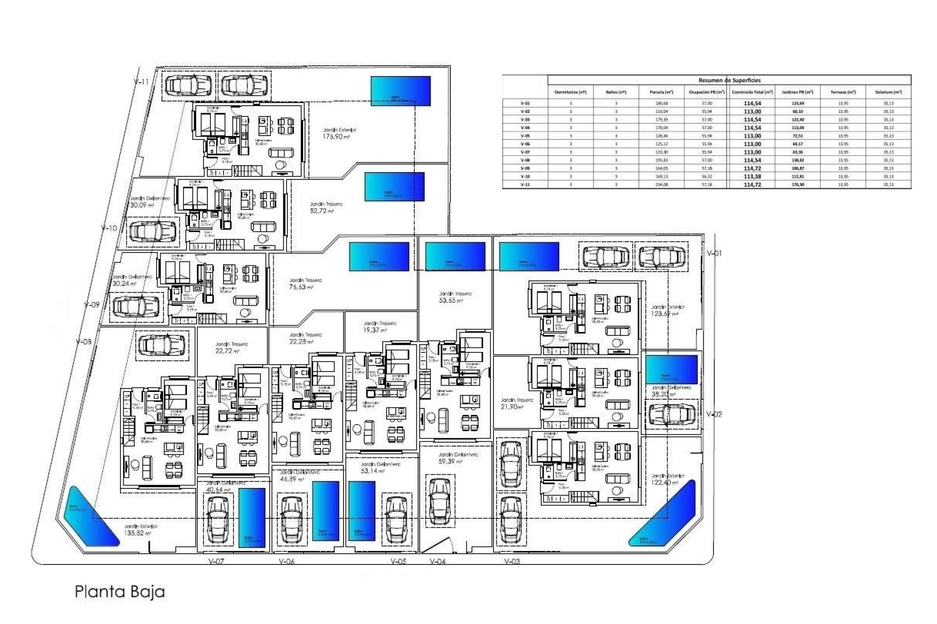 Semi-Detached New Build Villas in Santiago de la Ribera