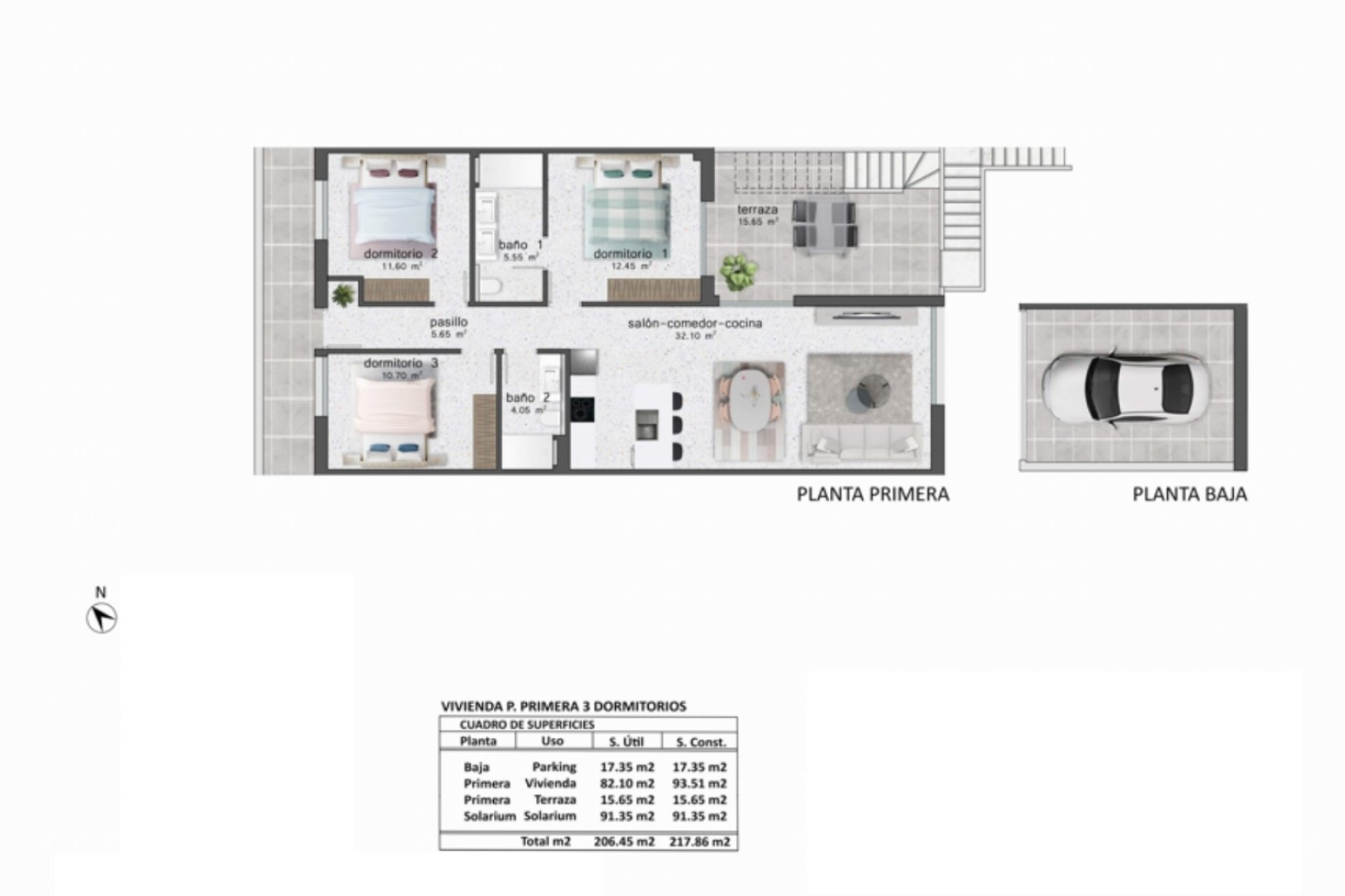 Spacious 3-bedroom apartment with a pool in the heart of Los Montesinos