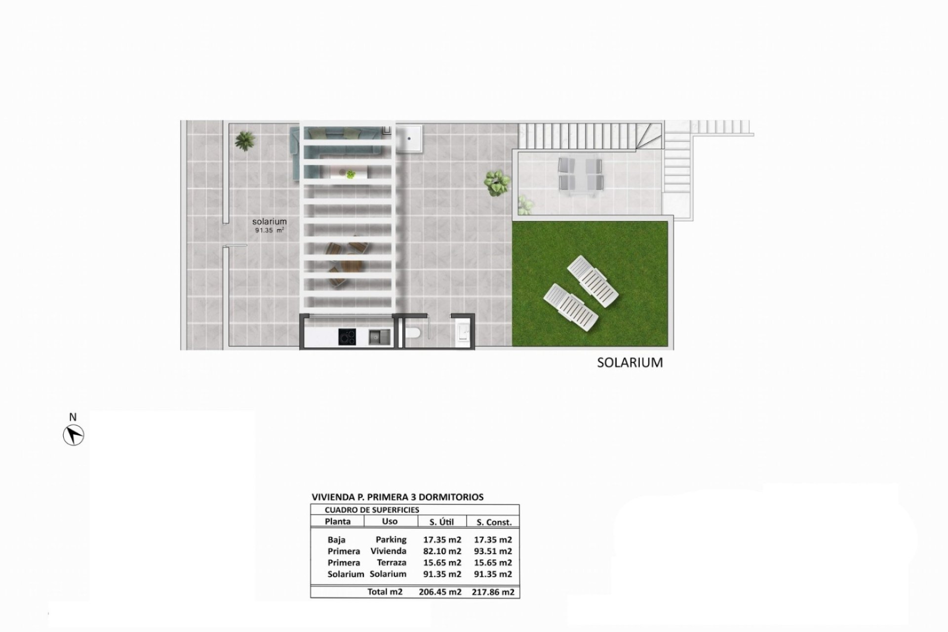 Spacious 3-bedroom apartment with a pool in the heart of Los Montesinos